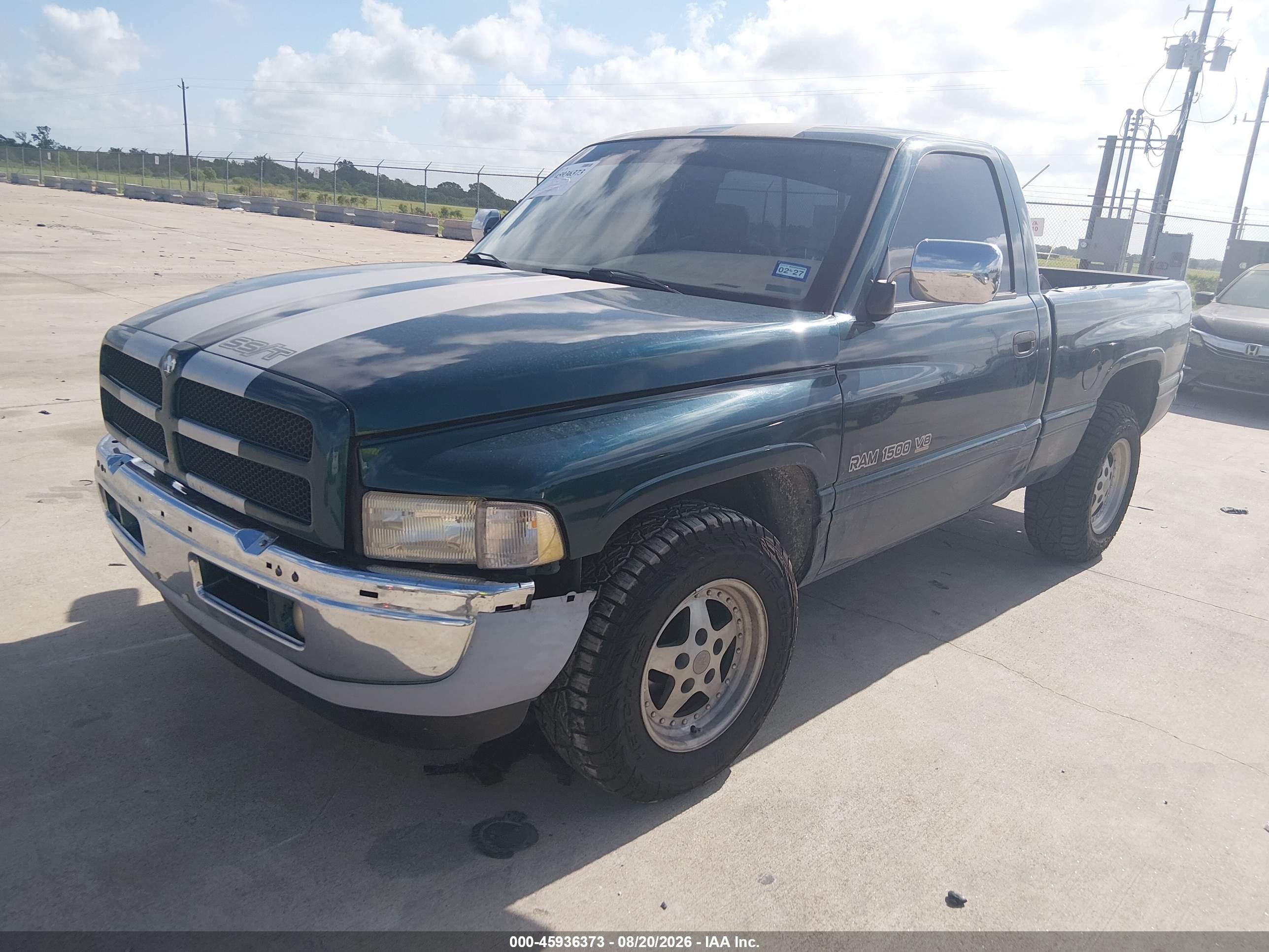 1997 Dodge Ram 1500 Lt Green vin: 1B7HC16Z2VS309082