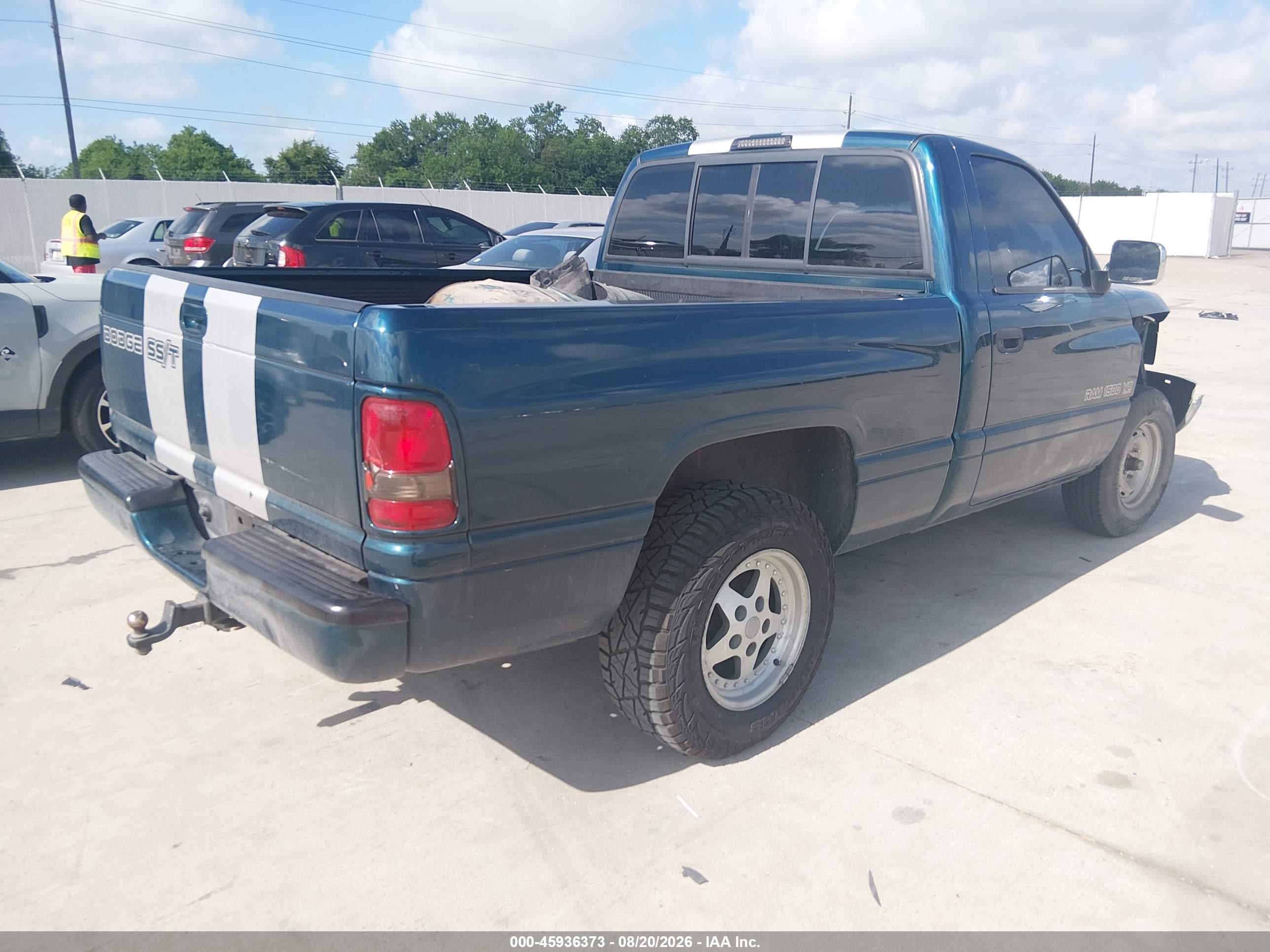 1997 Dodge Ram 1500 Lt Green vin: 1B7HC16Z2VS309082