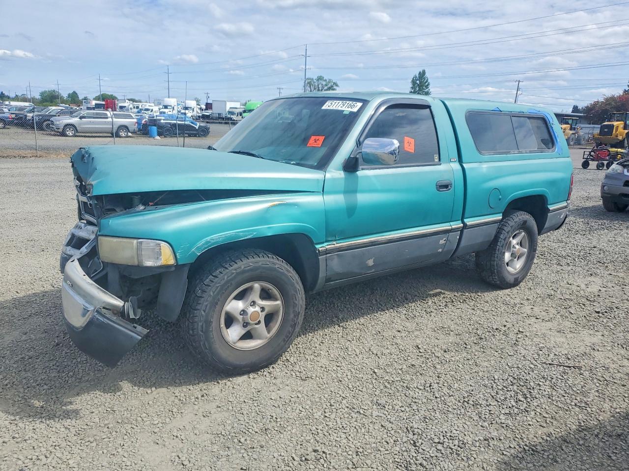 1997 Dodge Ram 1500 Green vin: 1B7HC16Z5VJ510562