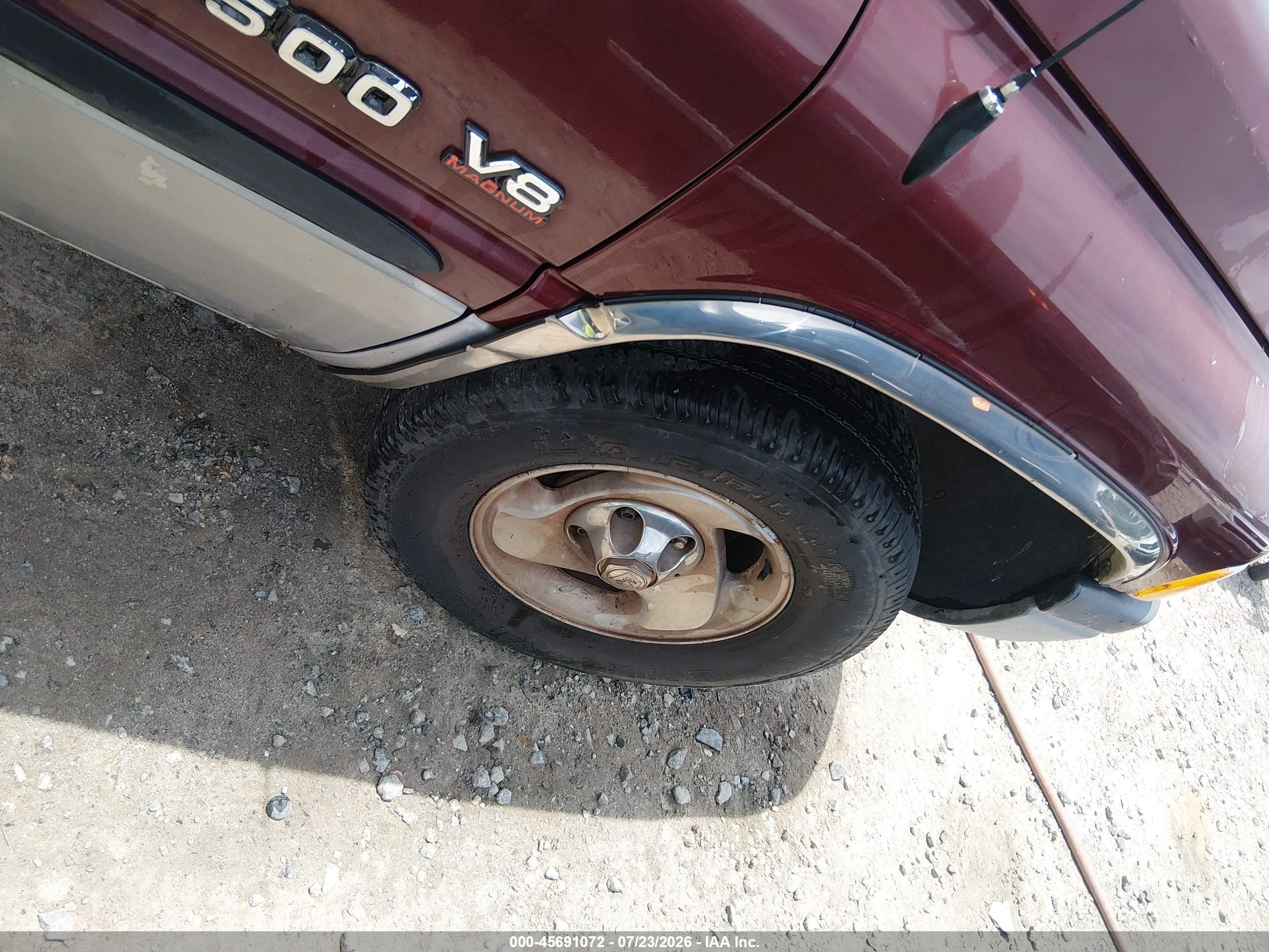 2000 Dodge Ram 1500 St Burgundy vin: 1B7HC16ZXYS579293