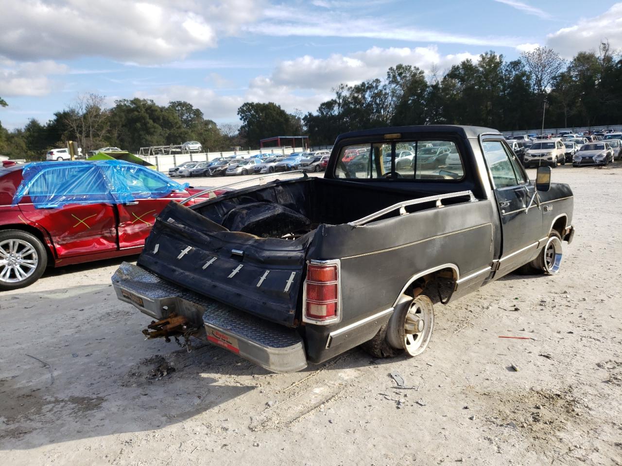1986 Dodge D-series D150 Black vin: 1B7HD14TXGS016934