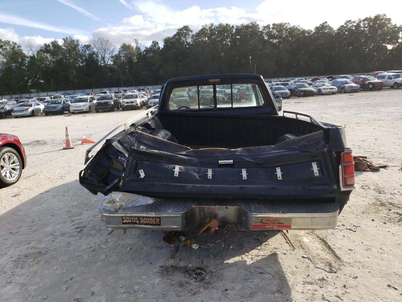 1986 Dodge D-series D150 Black vin: 1B7HD14TXGS016934