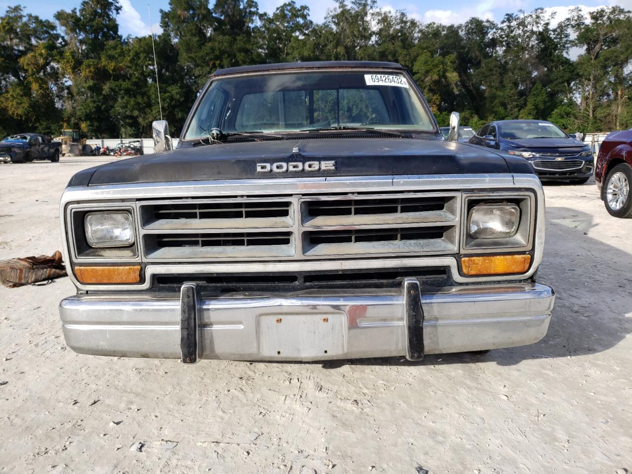 1986 Dodge D-series D150 Black vin: 1B7HD14TXGS016934