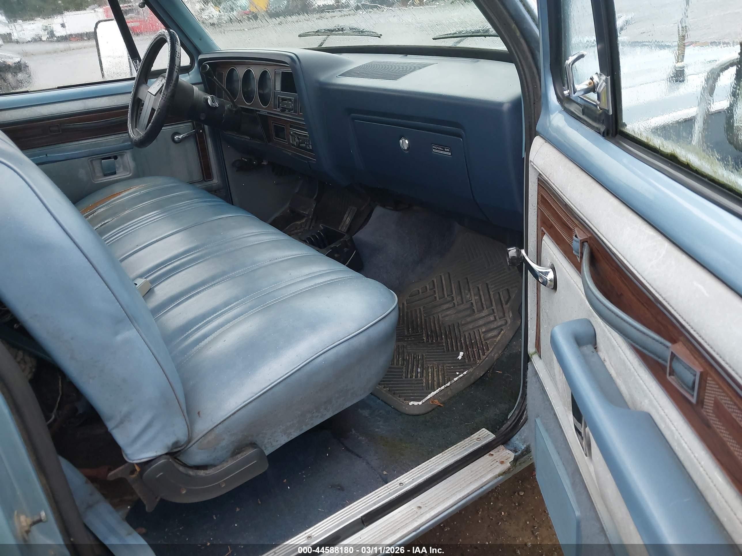 1986 Dodge D-series D150 Blue vin: 1B7HD14W3GS039790