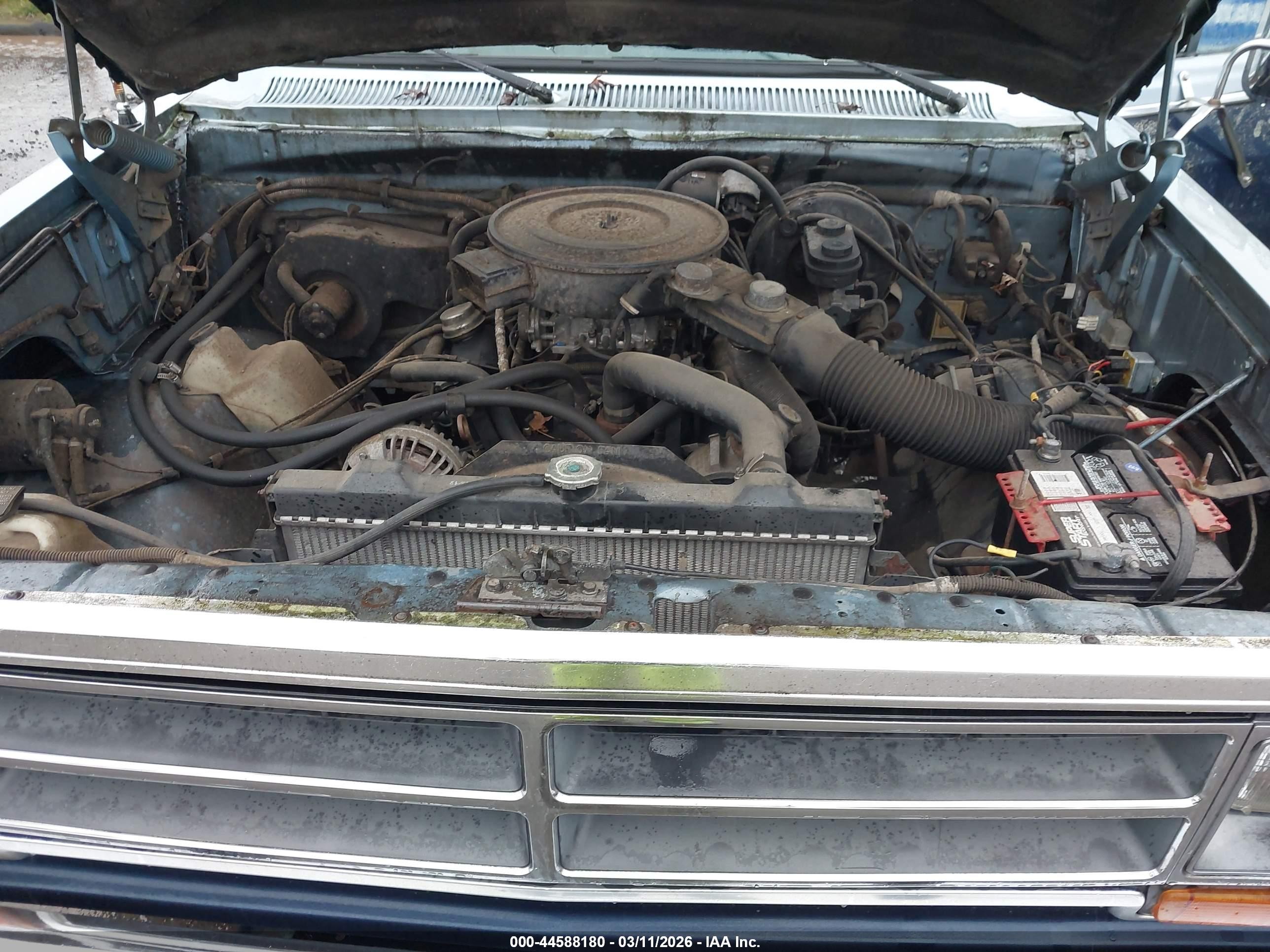 1986 Dodge D-series D150 Blue vin: 1B7HD14W3GS039790