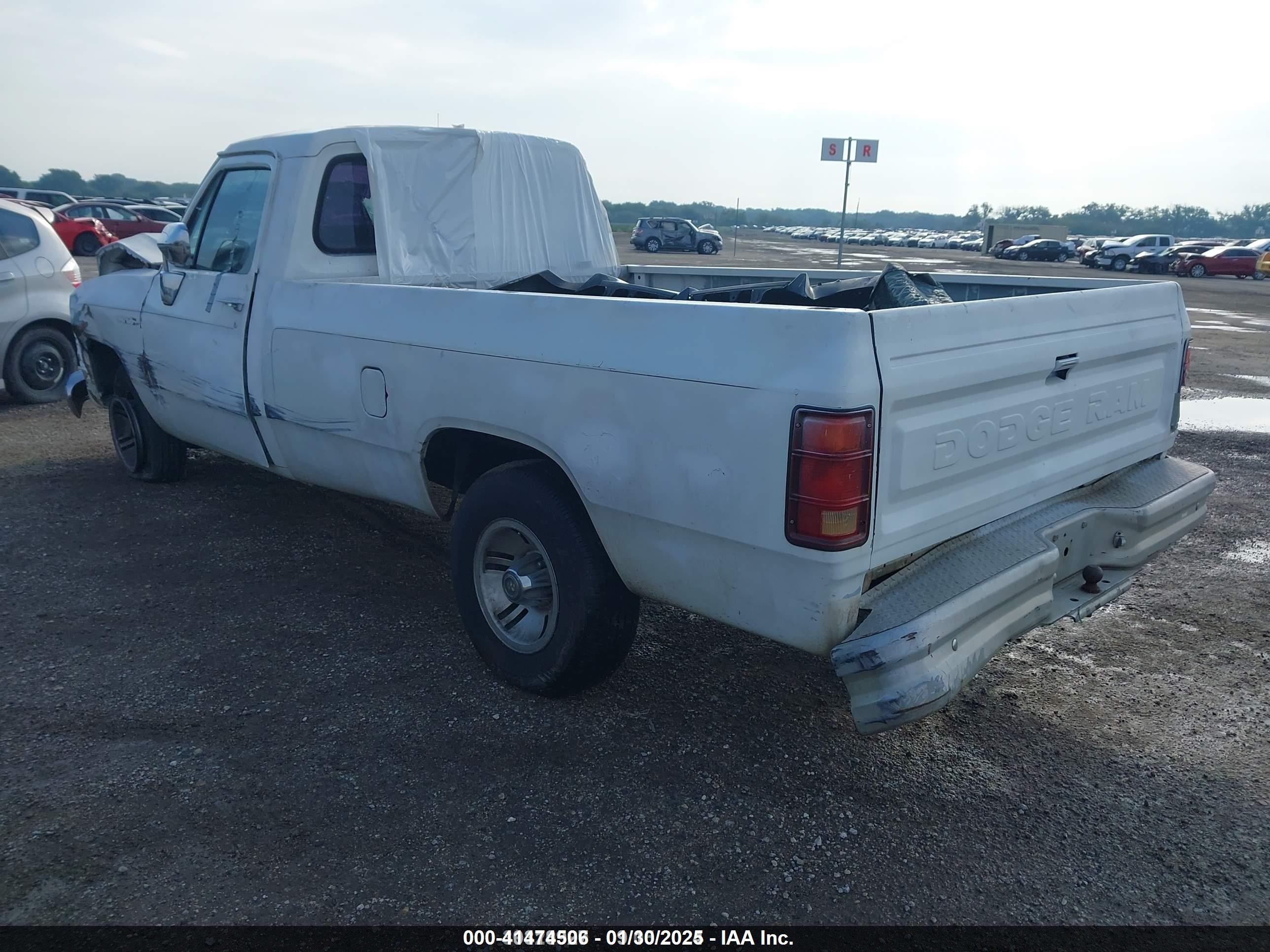 1991 Dodge D-series D150 vin: 1B7HE16Y4MS238533