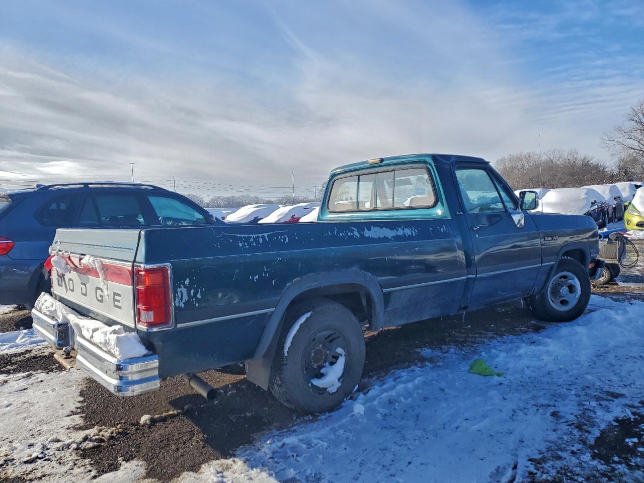 1993 Dodge D-series D150 Green vin: 1B7HE16Y4PS133592