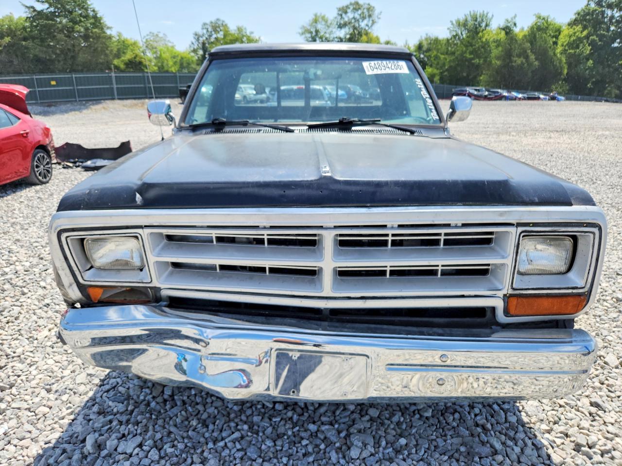 1989 Dodge D-series D200 Black vin: 1B7HE26Z7KS202783