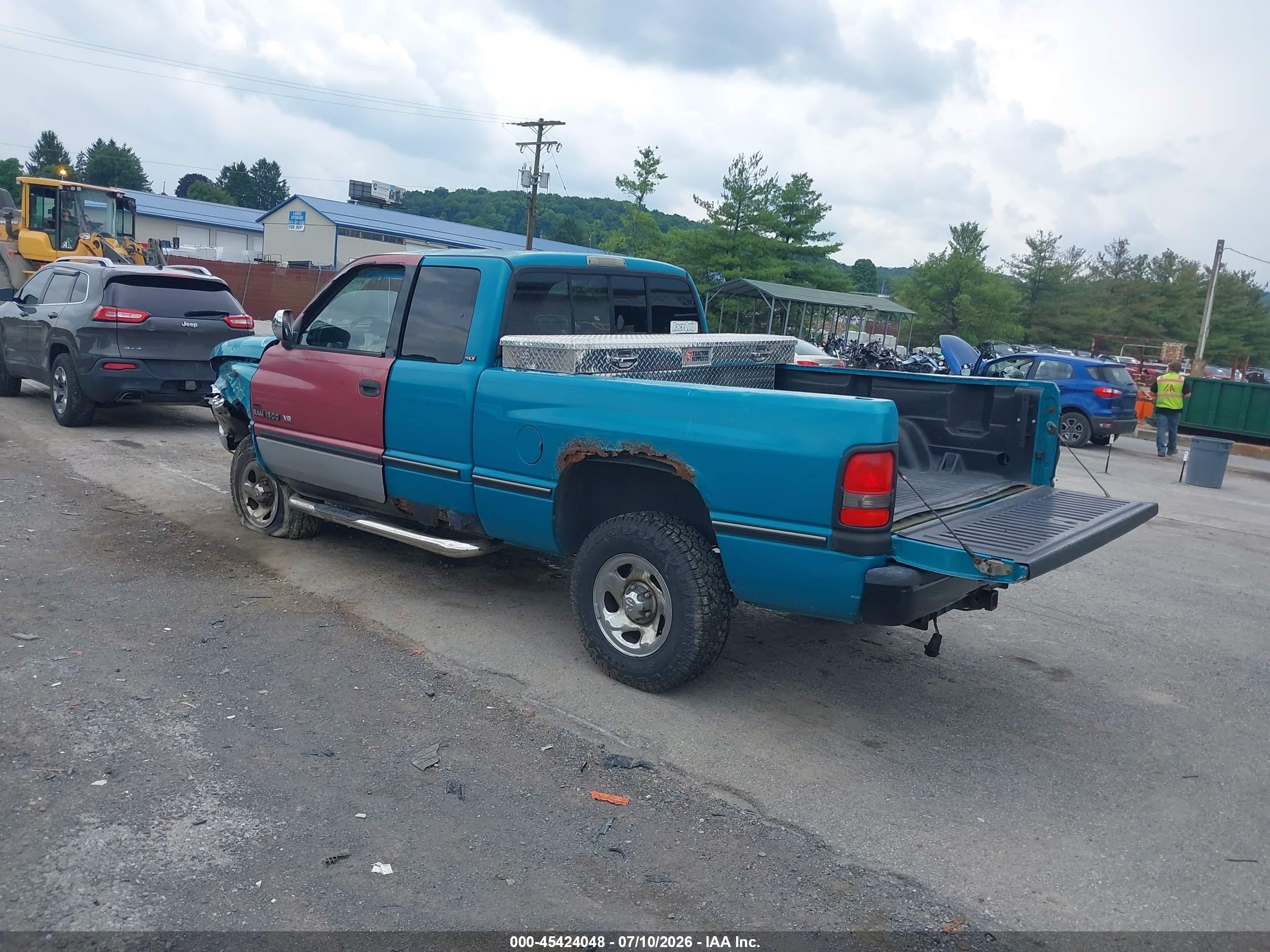 1997 Dodge Ram 1500 St Turquoise vin: 1B7HF13Y0VJ529409
