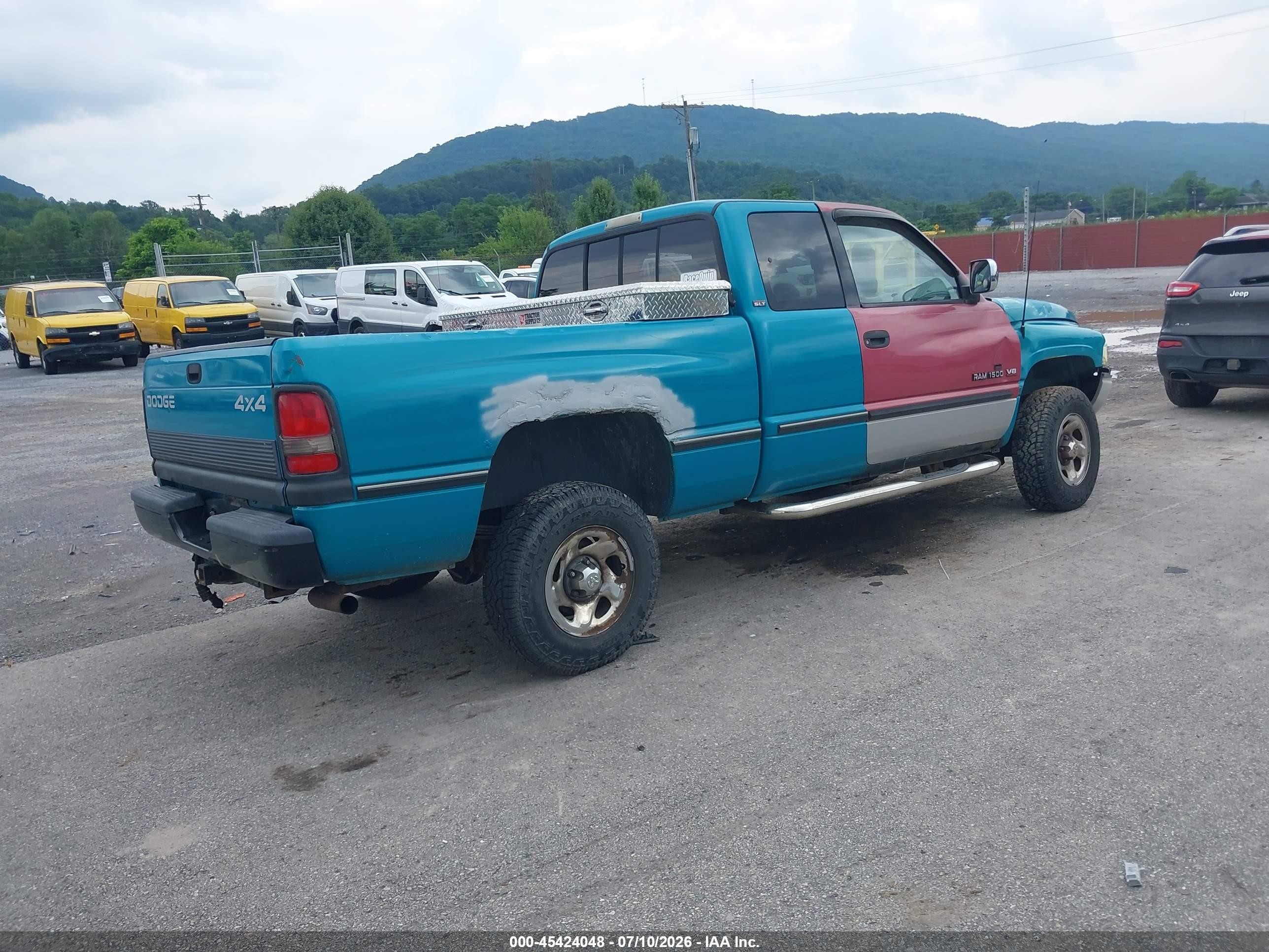 1997 Dodge Ram 1500 St Turquoise vin: 1B7HF13Y0VJ529409