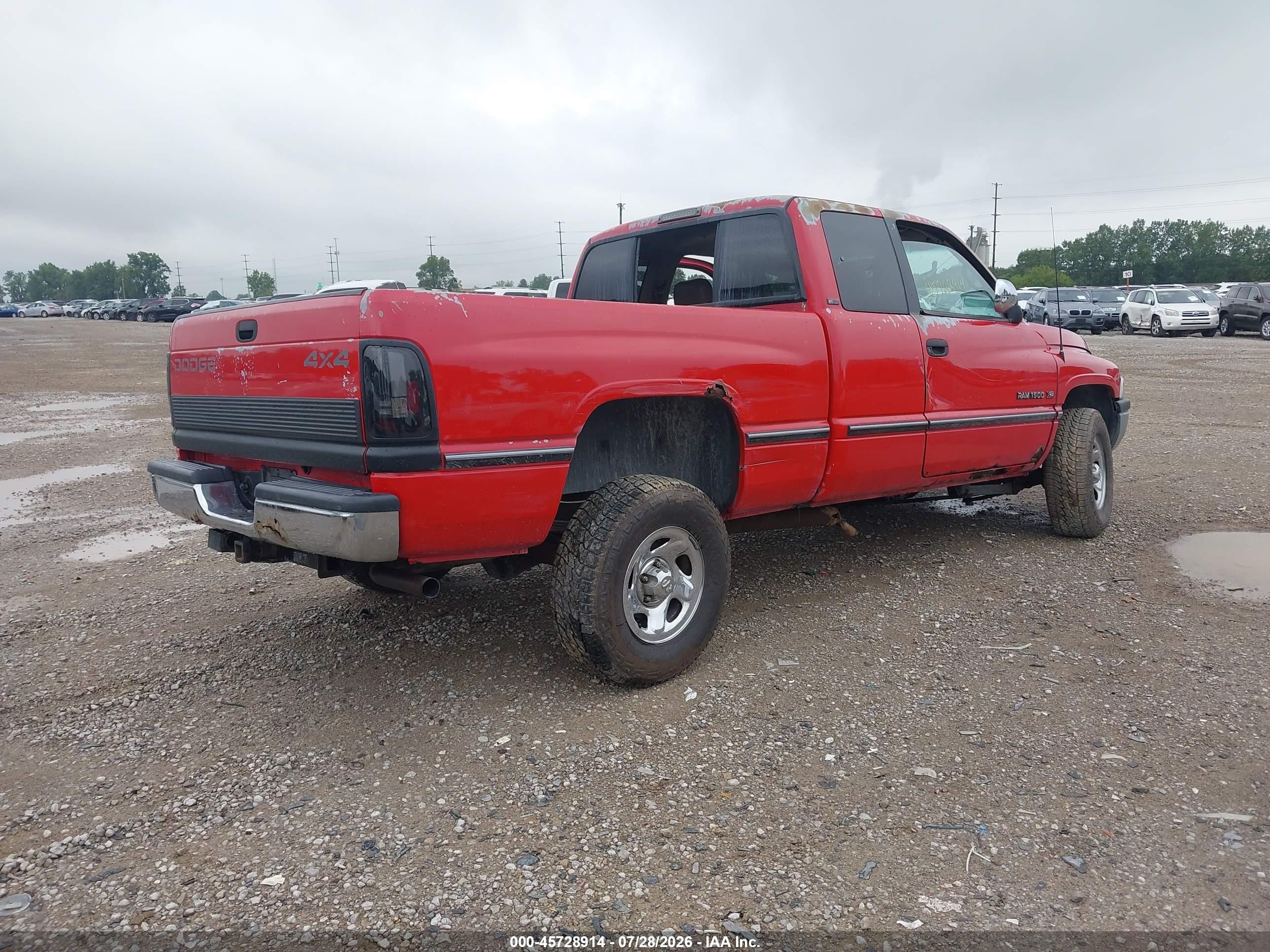 1997 Dodge Ram 1500 St Red vin: 1B7HF13Y0VJ573877