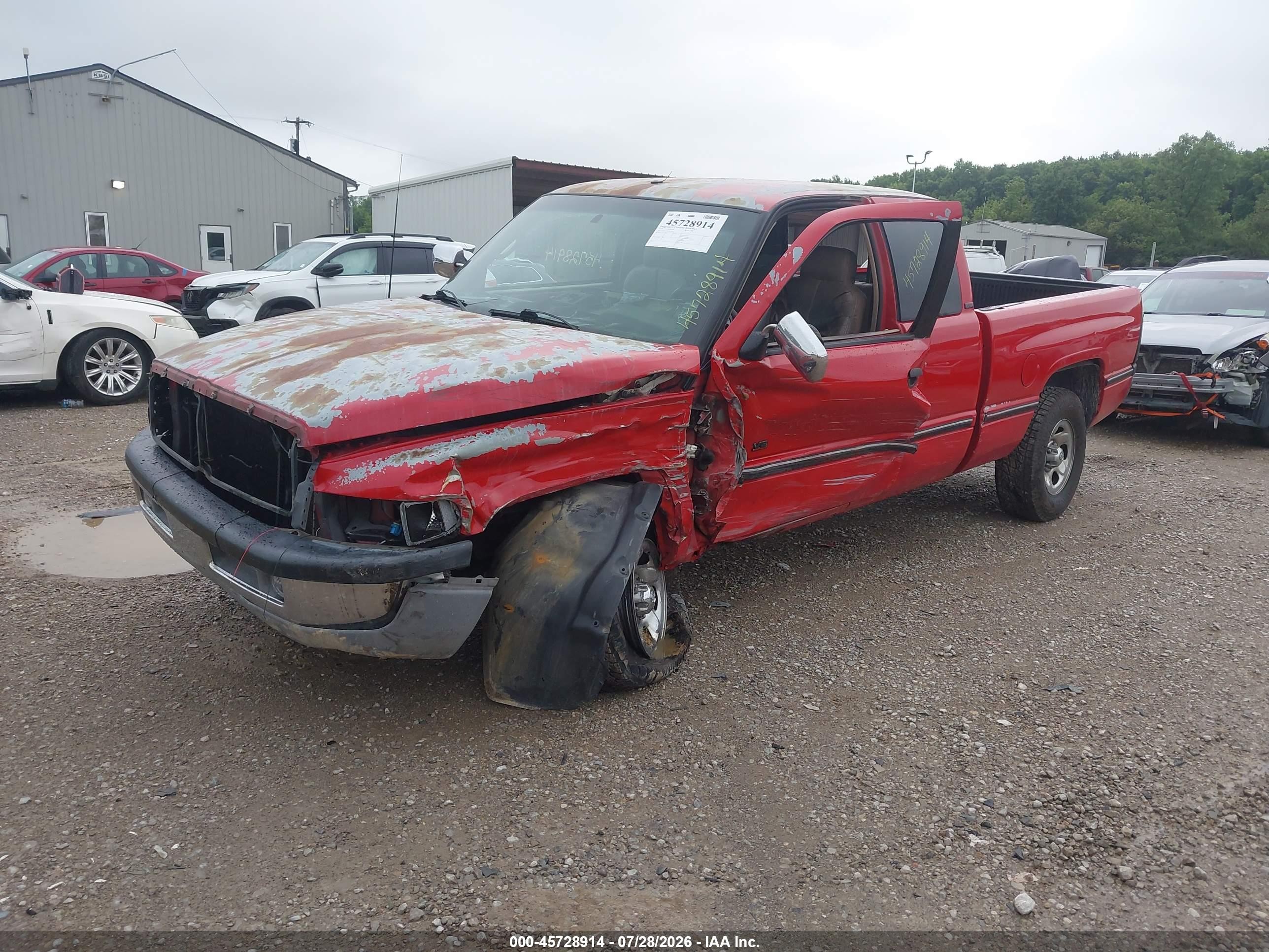 1997 Dodge Ram 1500 St Red vin: 1B7HF13Y0VJ573877
