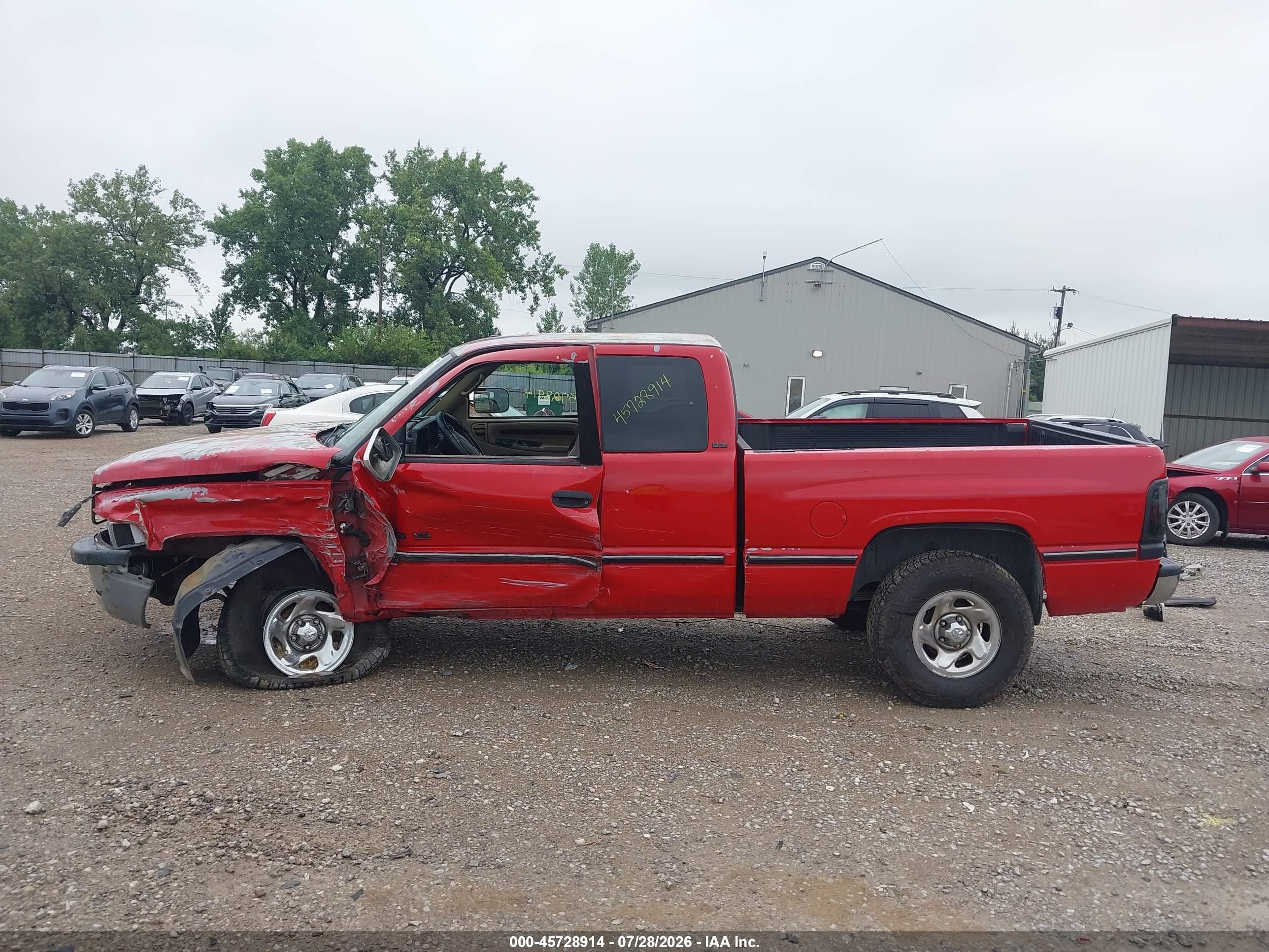 1997 Dodge Ram 1500 St Red vin: 1B7HF13Y0VJ573877