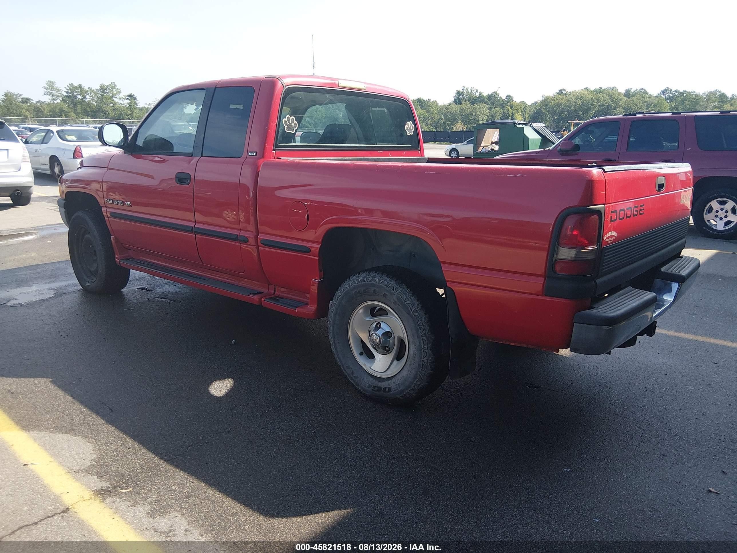 1999 Dodge Ram 1500 St Red vin: 1B7HF13Y2XJ591705