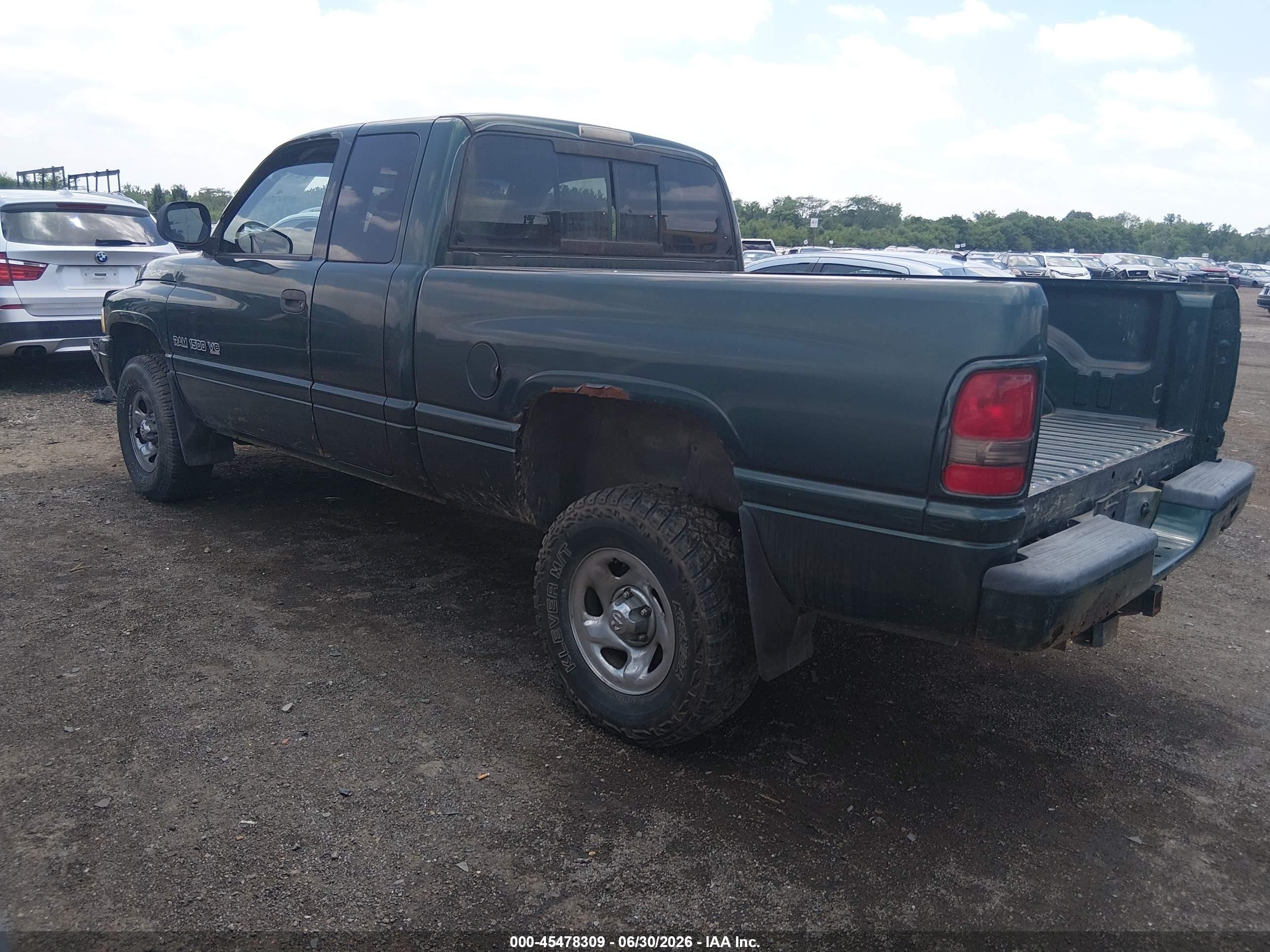 2000 Dodge Ram 1500 St Green vin: 1B7HF13Y5YJ109844