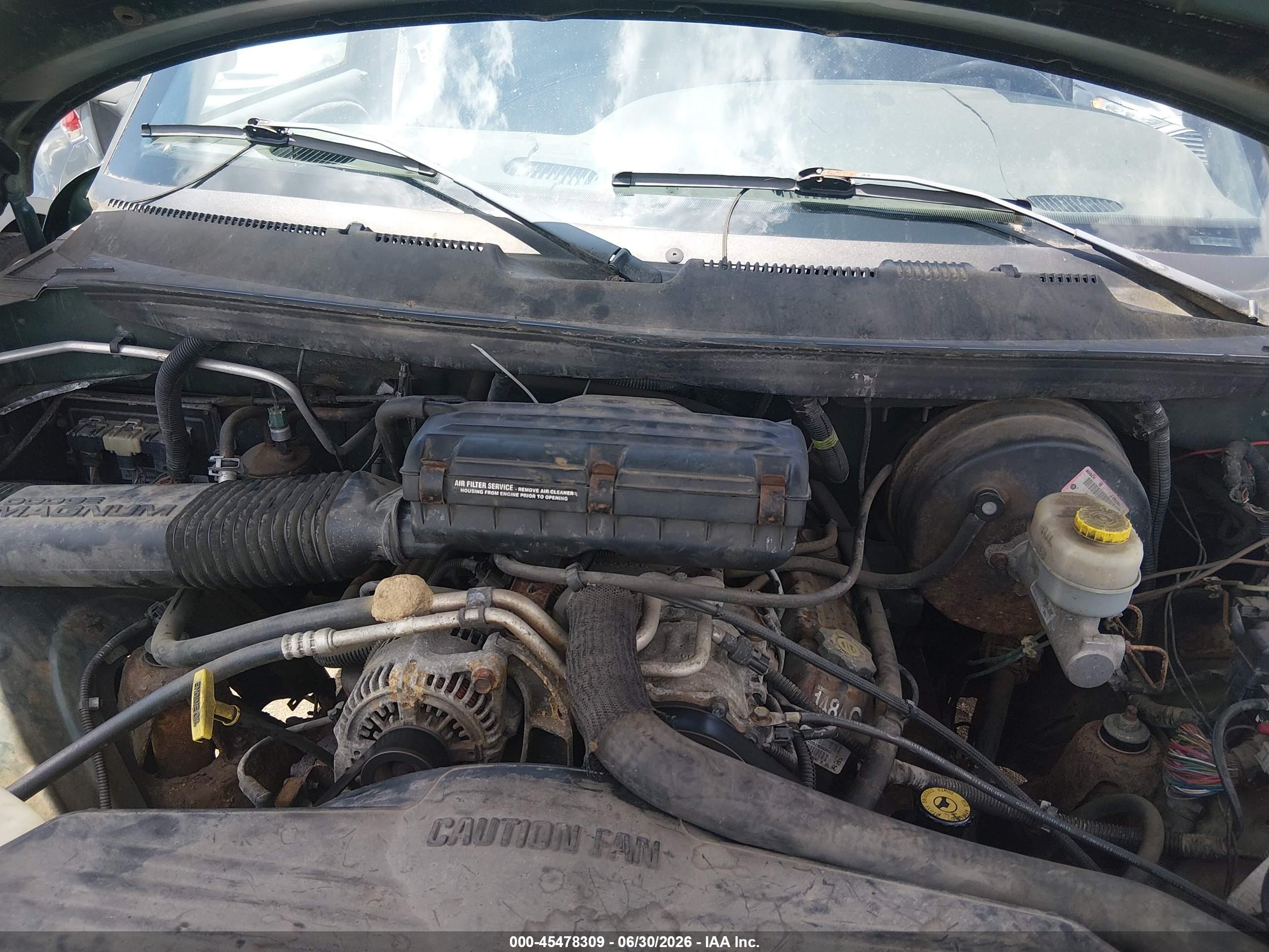 2000 Dodge Ram 1500 St Green vin: 1B7HF13Y5YJ109844