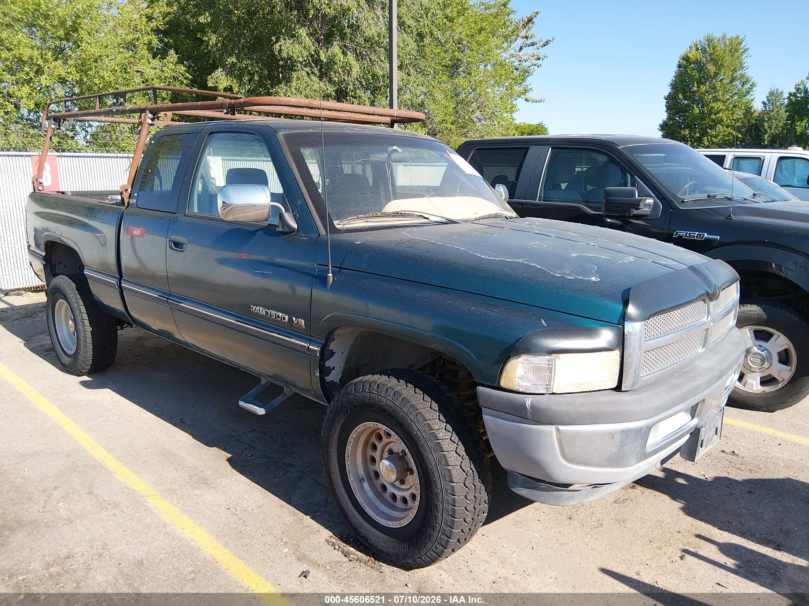 1997 Dodge Ram 1500 St Green vin: 1B7HF13YXVJ540918