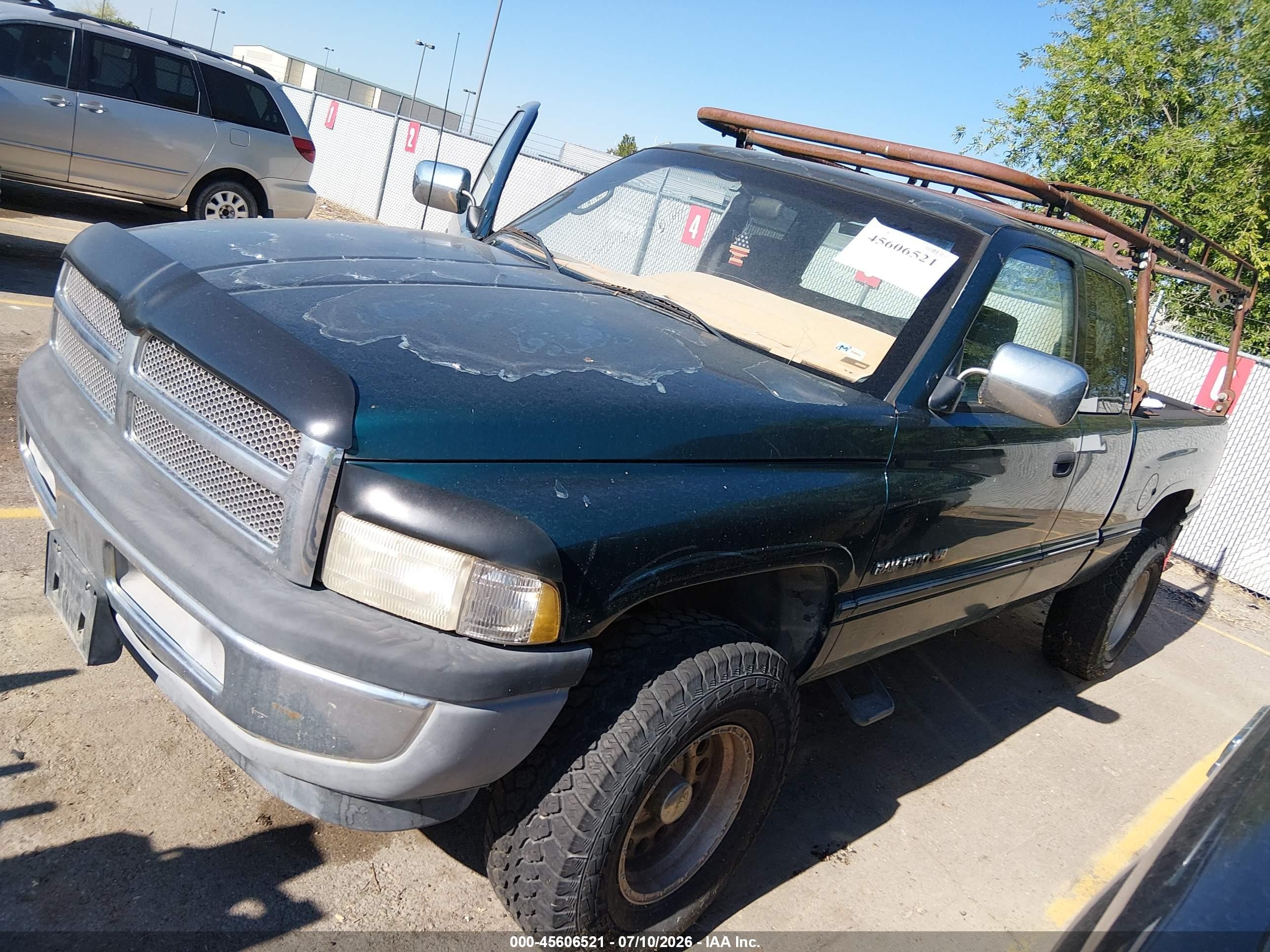 1997 Dodge Ram 1500 St Green vin: 1B7HF13YXVJ540918