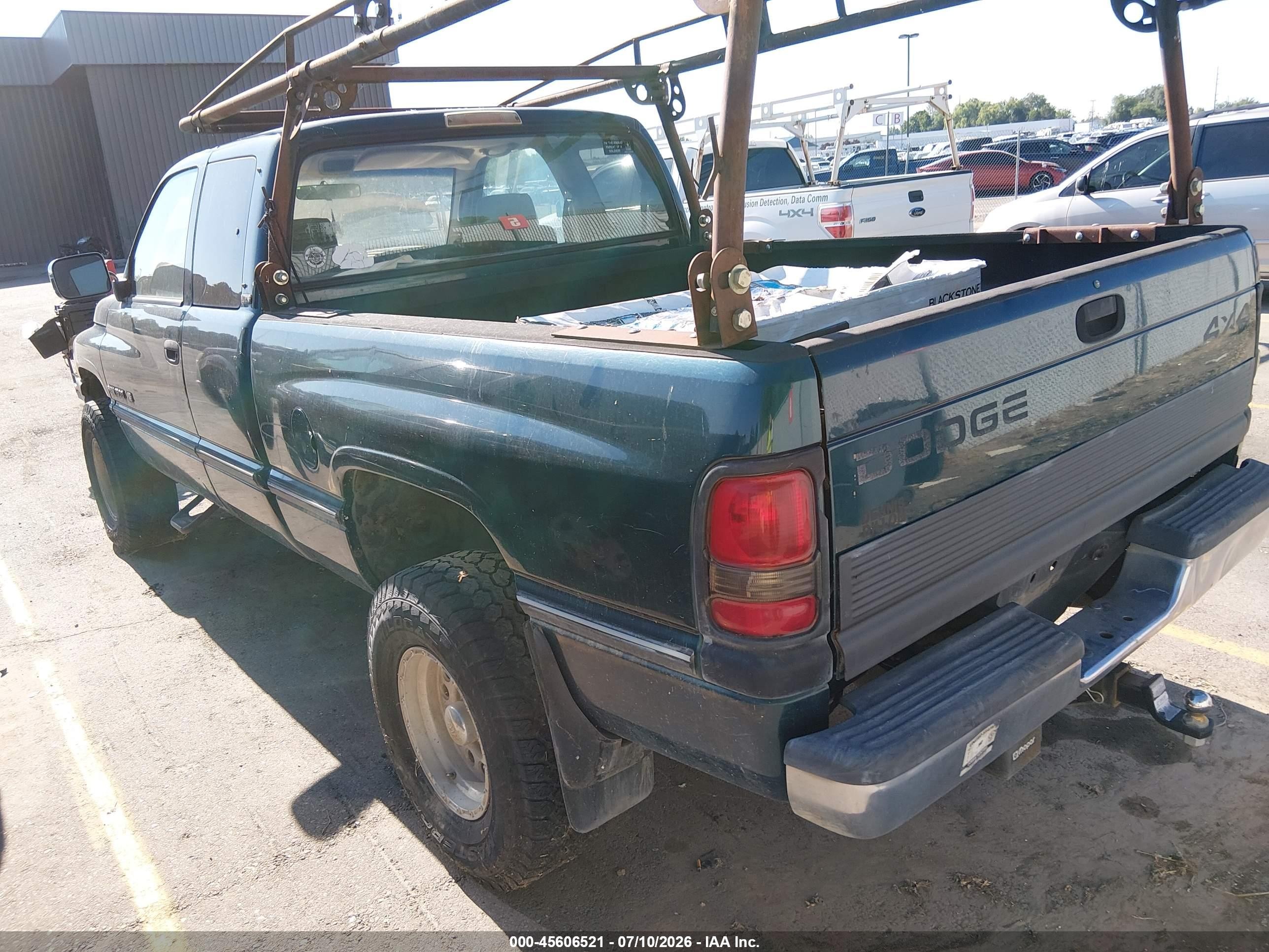 1997 Dodge Ram 1500 St Green vin: 1B7HF13YXVJ540918