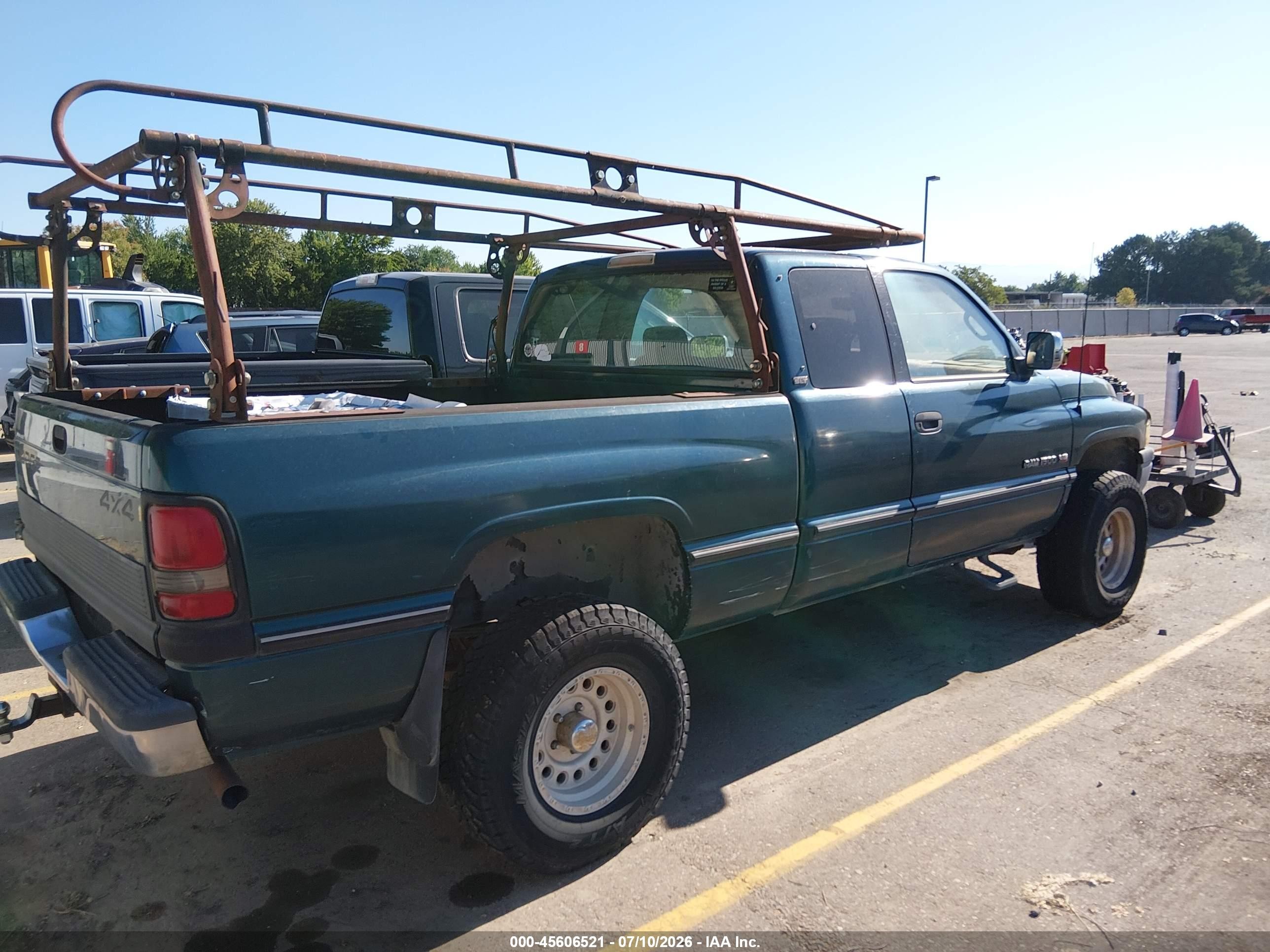 1997 Dodge Ram 1500 St Green vin: 1B7HF13YXVJ540918