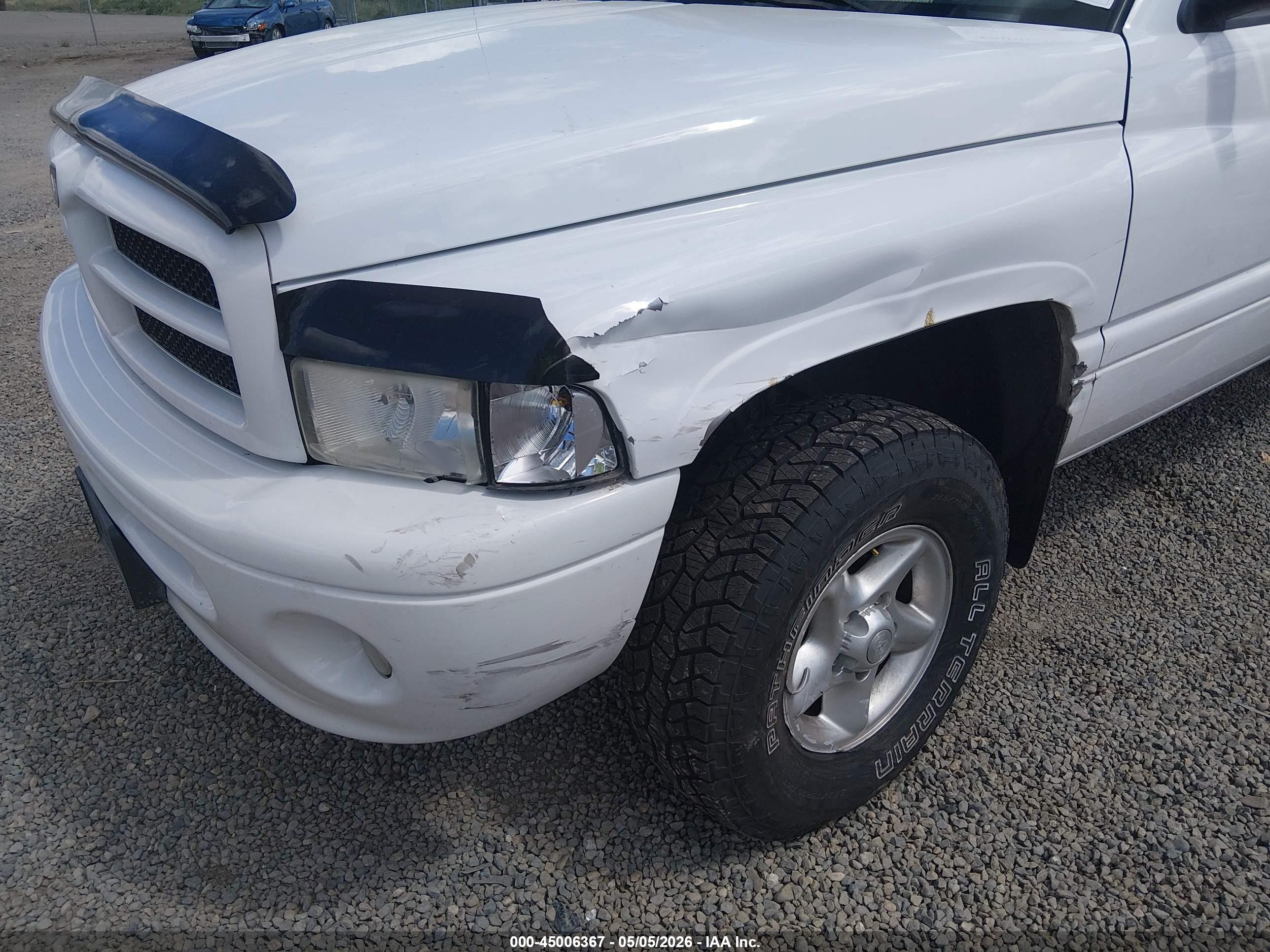 2001 Dodge Ram 1500 St White vin: 1B7HF13Z01J231445