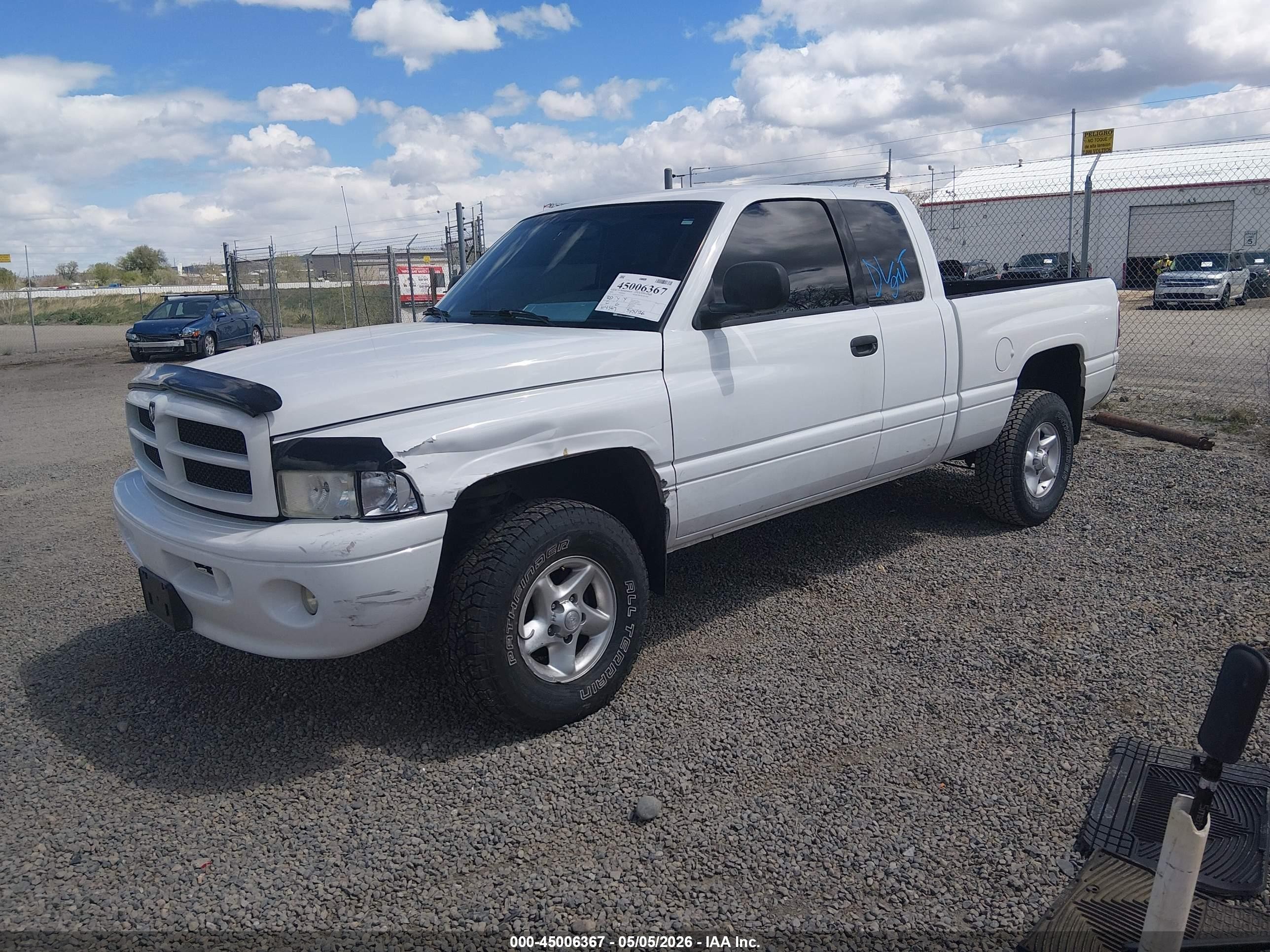 2001 Dodge Ram 1500 St White vin: 1B7HF13Z01J231445
