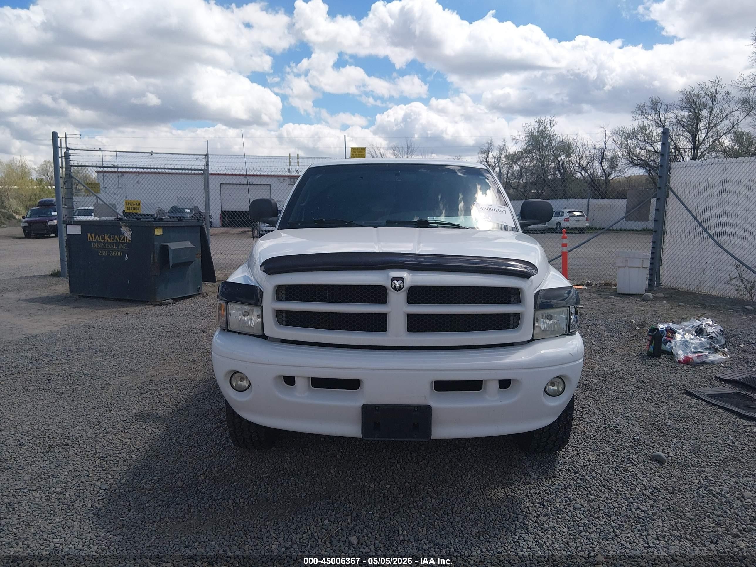 2001 Dodge Ram 1500 St White vin: 1B7HF13Z01J231445