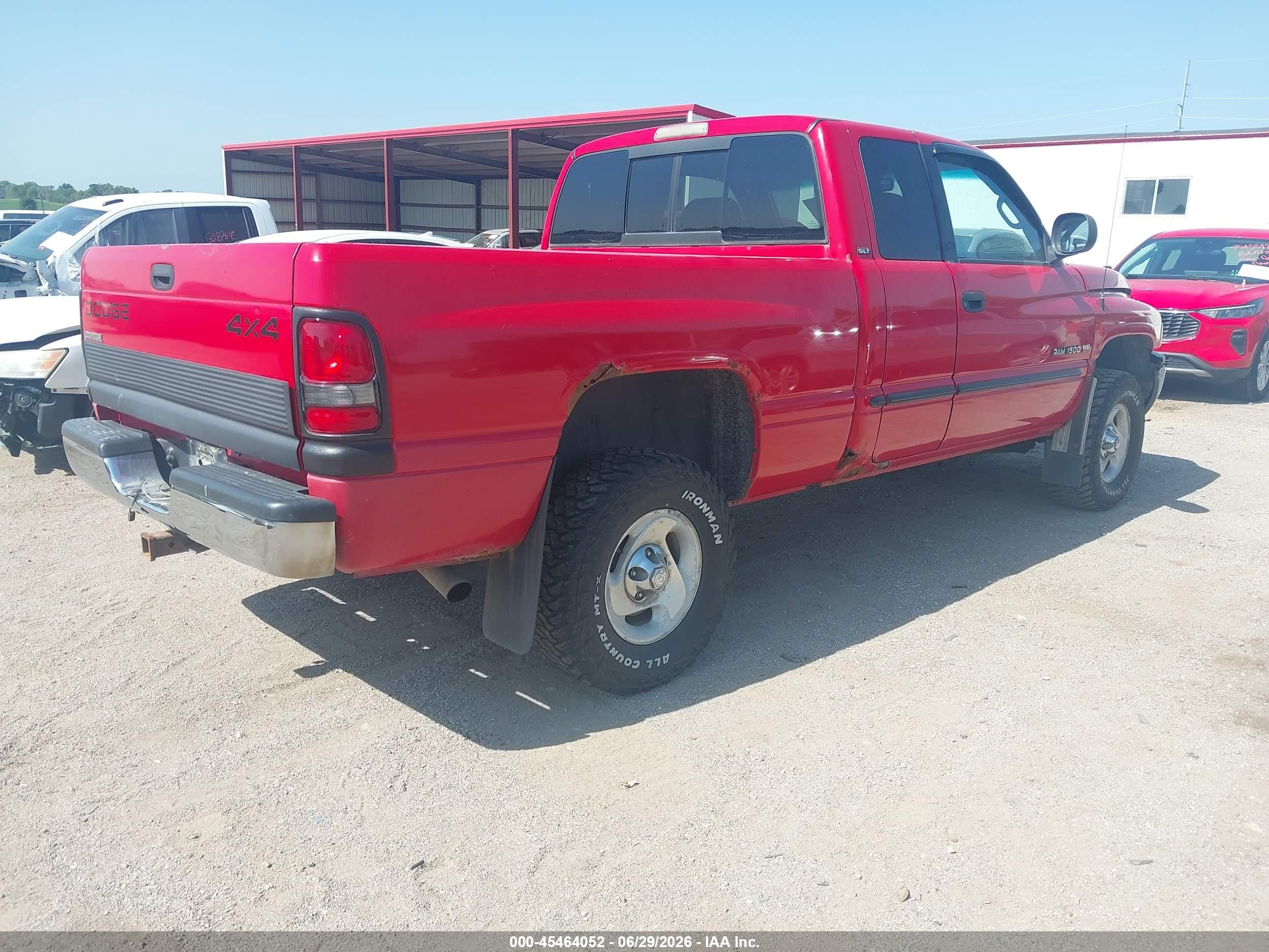 2001 Dodge Ram 1500 St Red vin: 1B7HF13Z11J276488