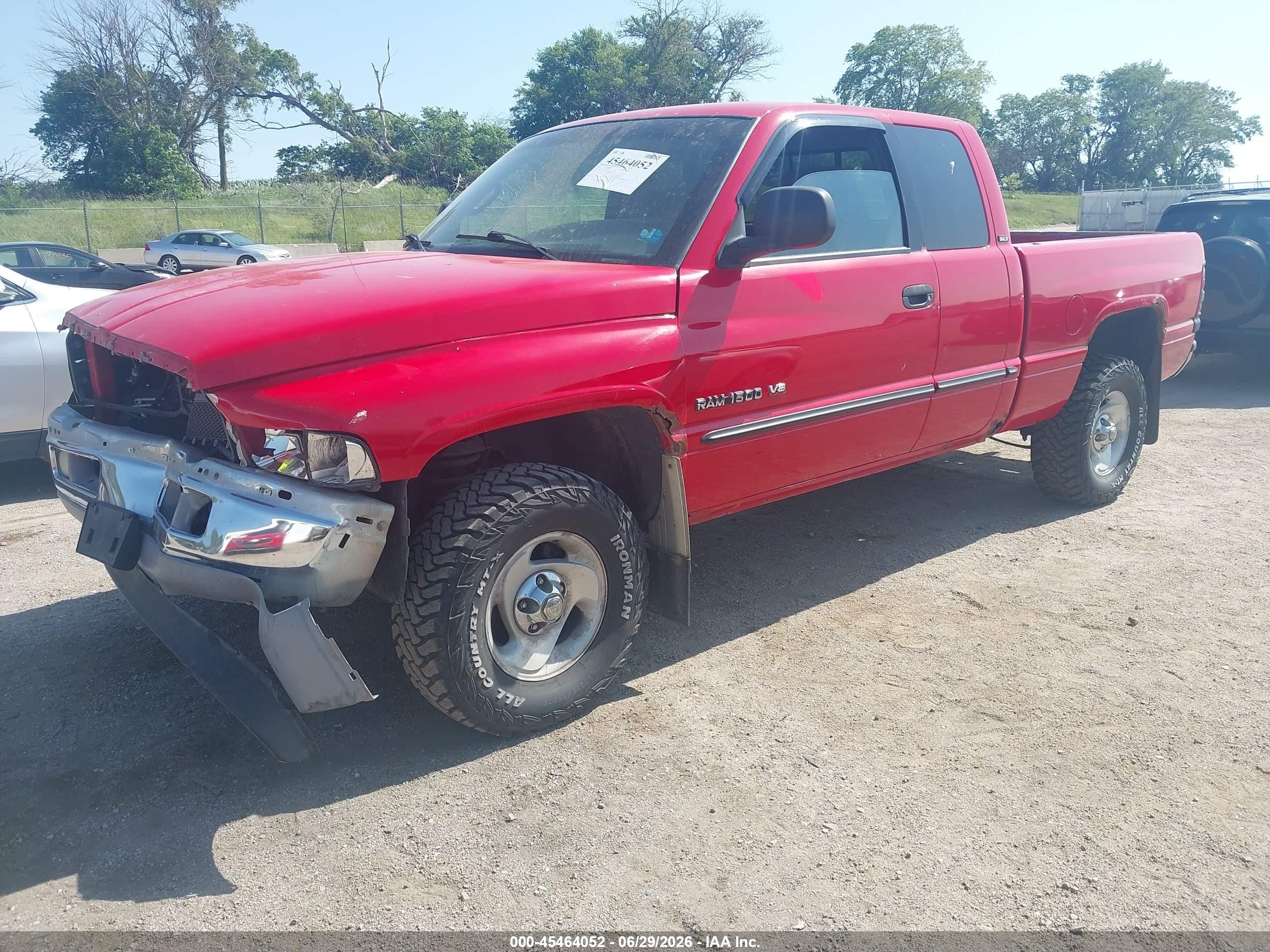 2001 Dodge Ram 1500 St Red vin: 1B7HF13Z11J276488