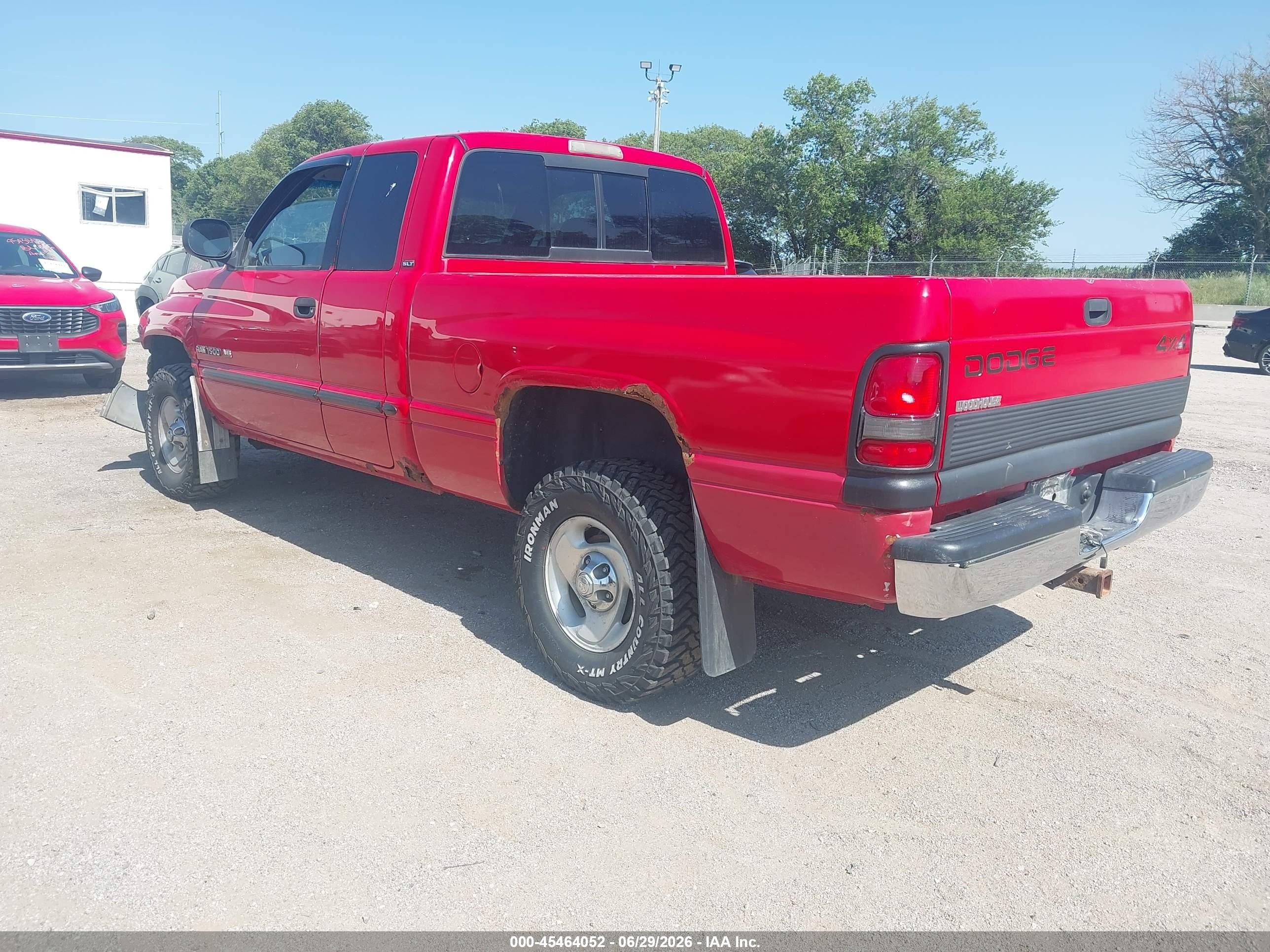2001 Dodge Ram 1500 St Red vin: 1B7HF13Z11J276488