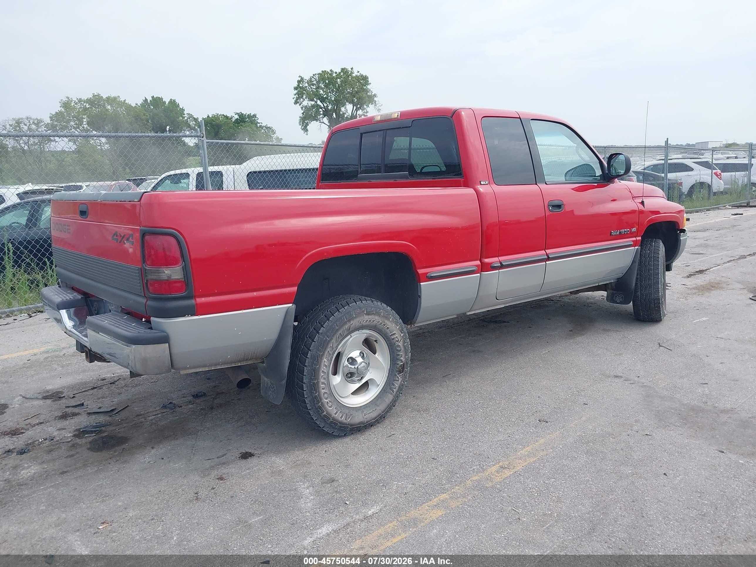 1999 Dodge Ram 1500 St Red vin: 1B7HF13Z1XJ642457
