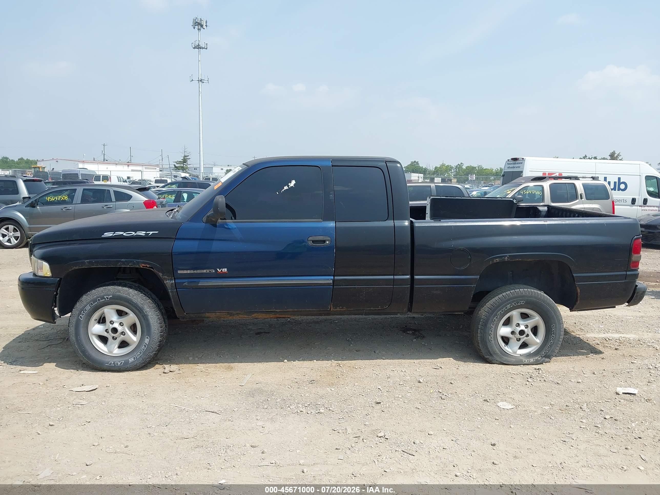 2001 Dodge Ram 1500 St Dark Blue vin: 1B7HF13Z21J231186