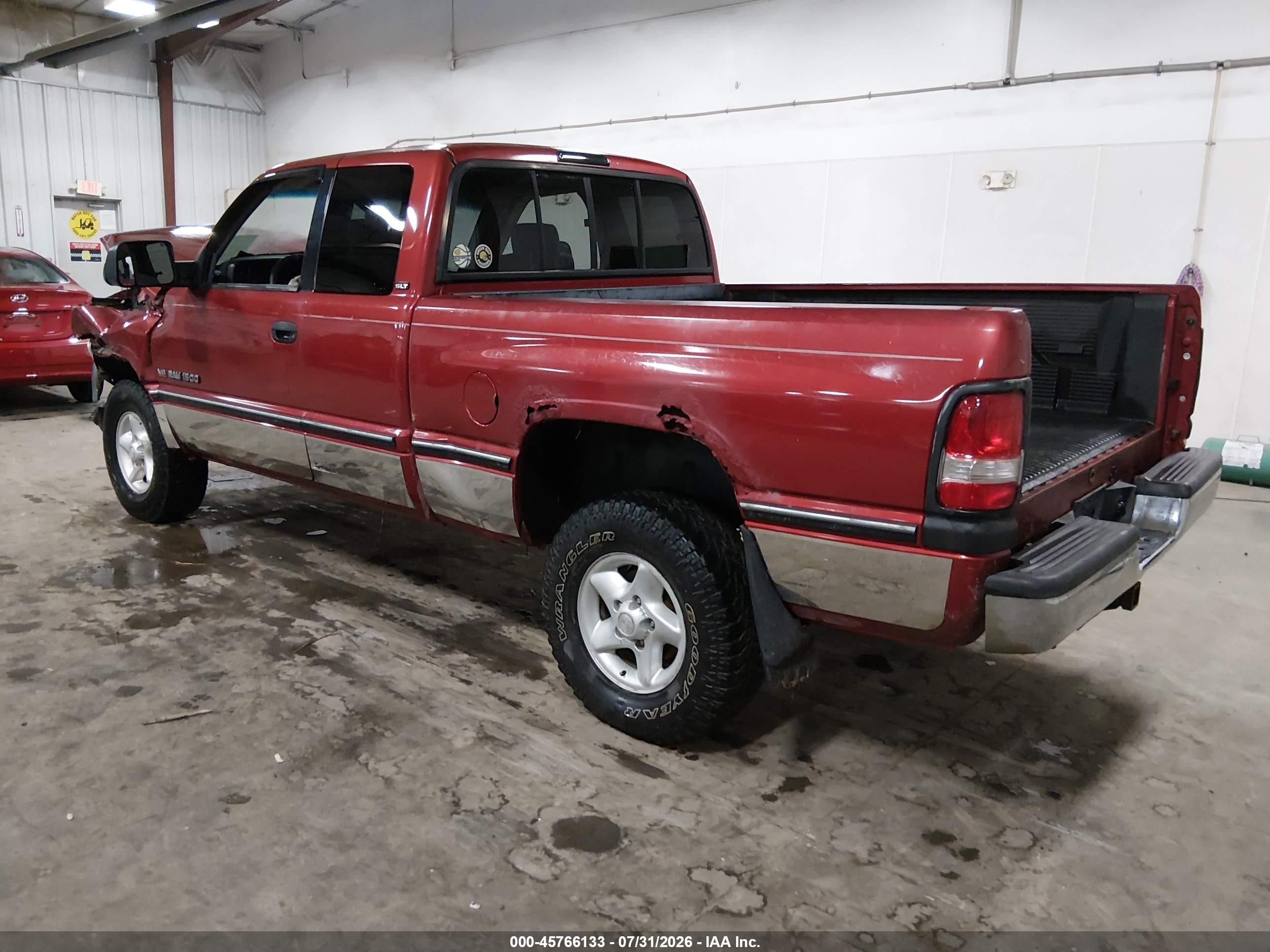 1997 Dodge Ram 1500 St Red vin: 1B7HF13Z2VJ549704