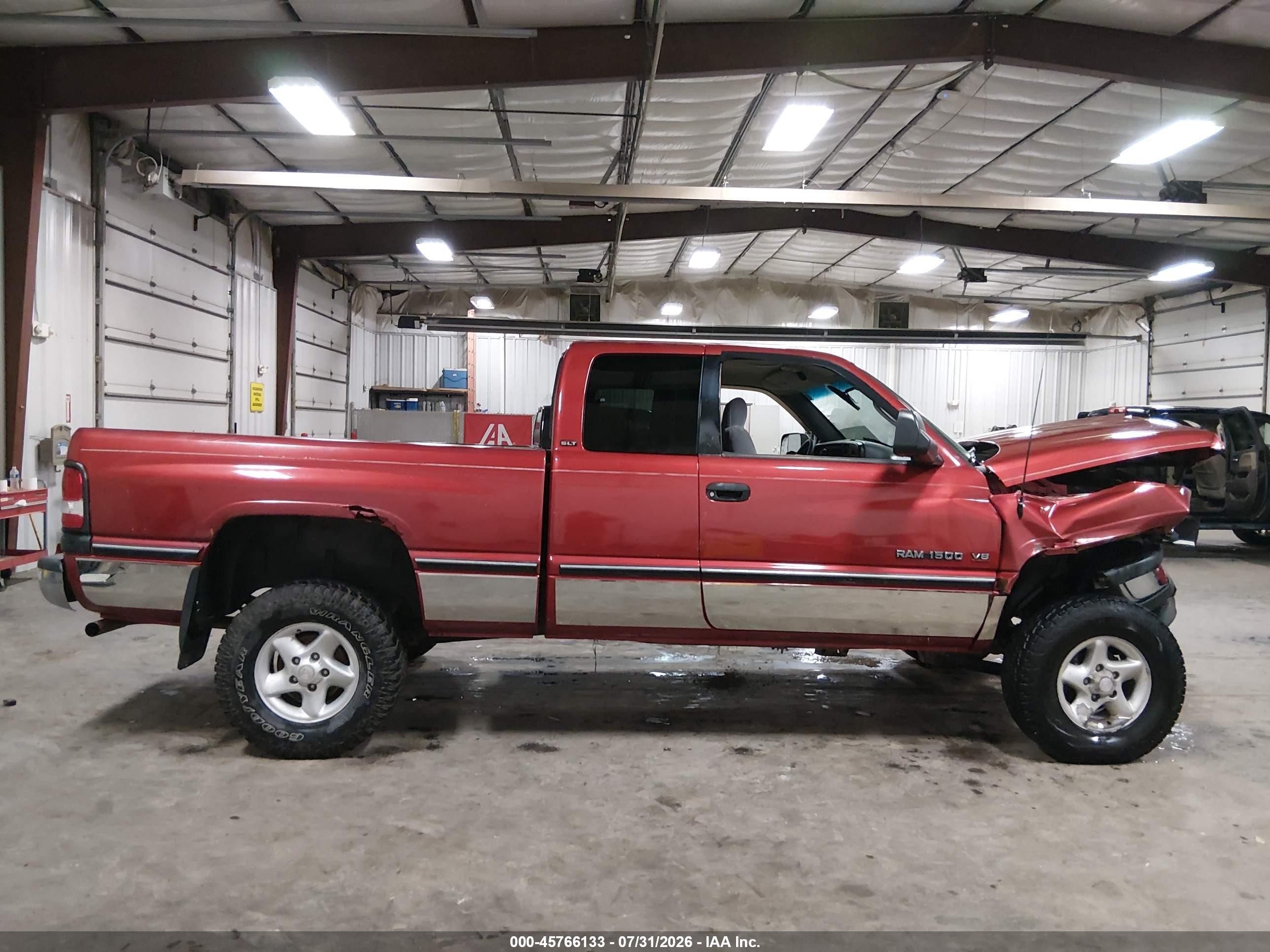 1997 Dodge Ram 1500 St Red vin: 1B7HF13Z2VJ549704