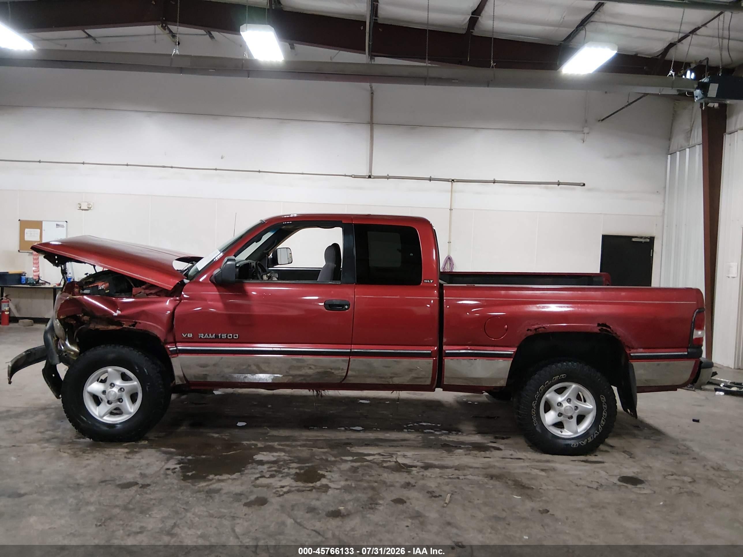 1997 Dodge Ram 1500 St Red vin: 1B7HF13Z2VJ549704