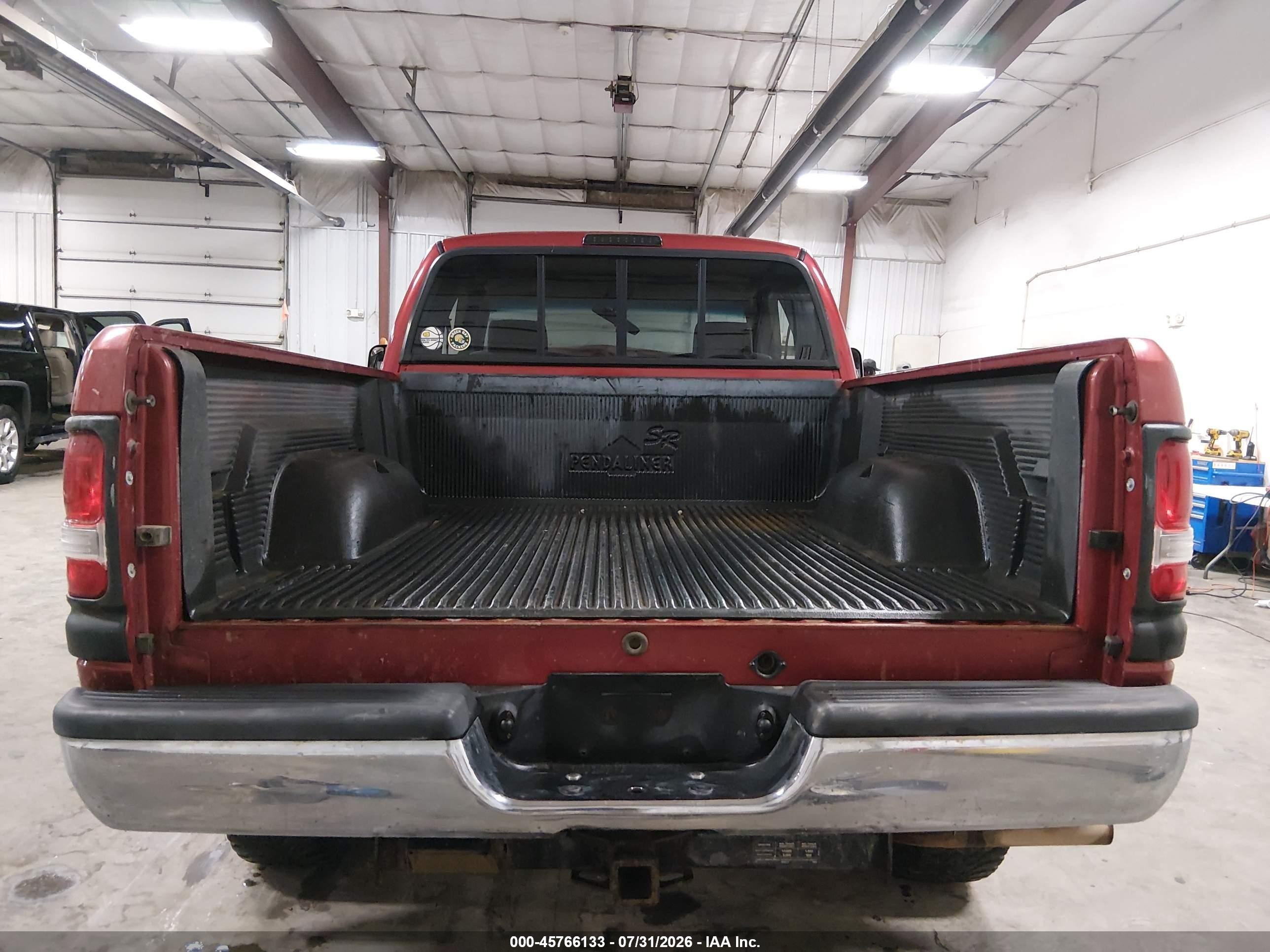 1997 Dodge Ram 1500 St Red vin: 1B7HF13Z2VJ549704