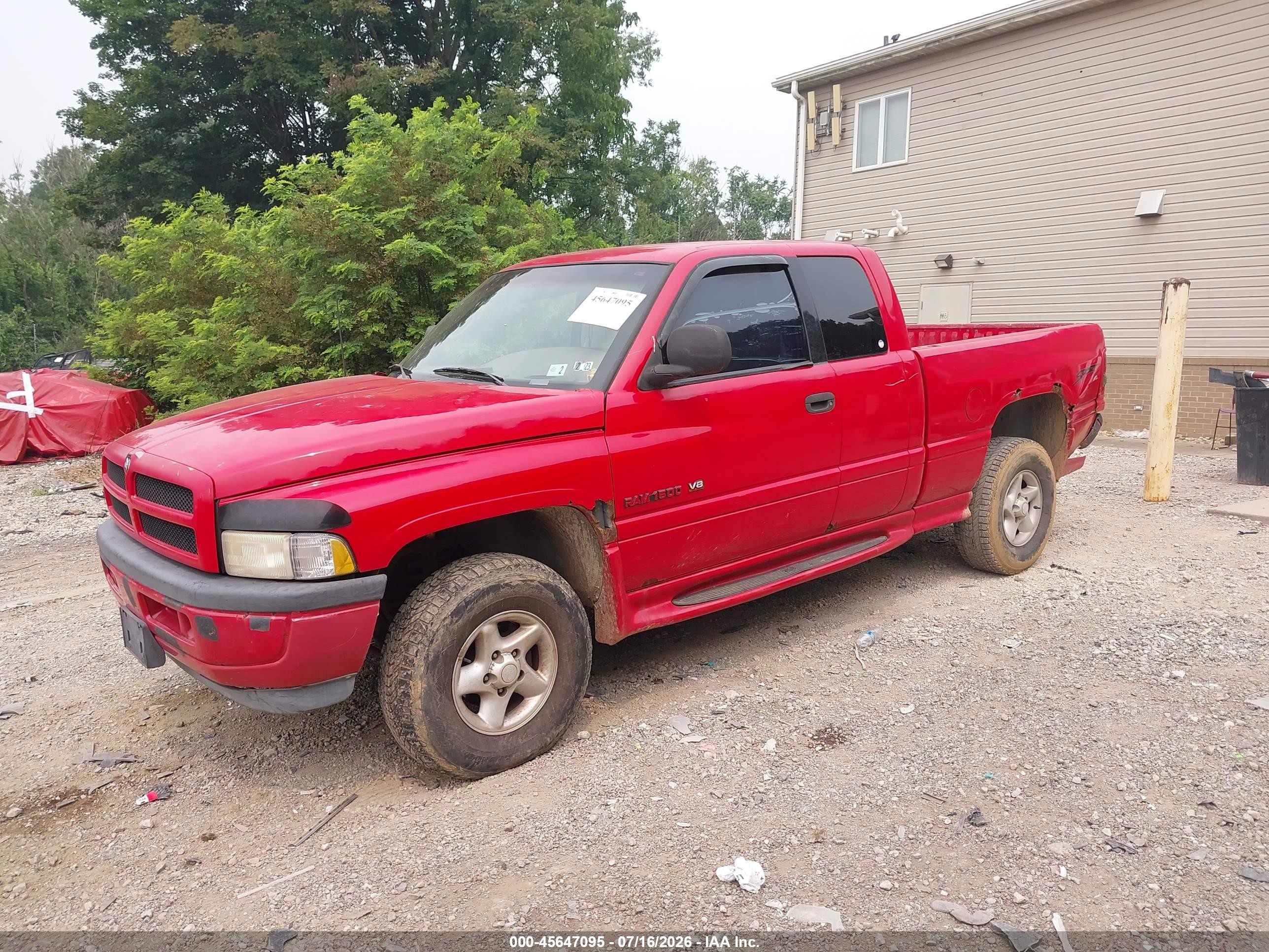 1998 Dodge Ram 1500 St Red vin: 1B7HF13Z3WJ170504