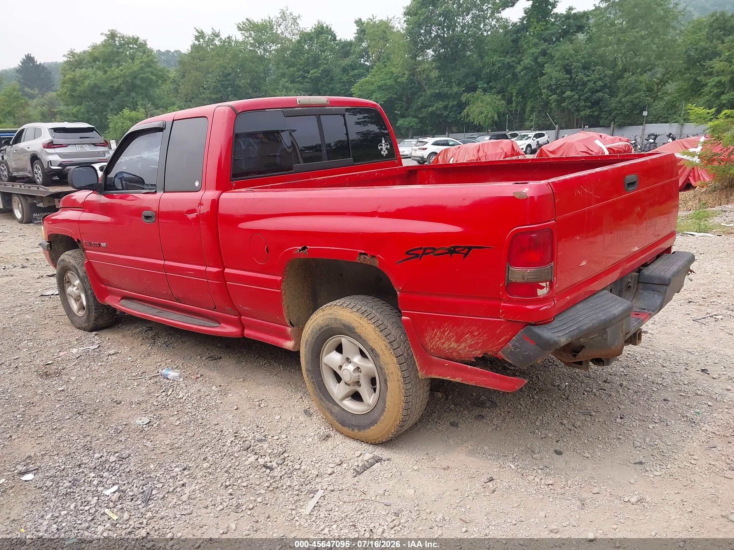 1998 Dodge Ram 1500 St Red vin: 1B7HF13Z3WJ170504