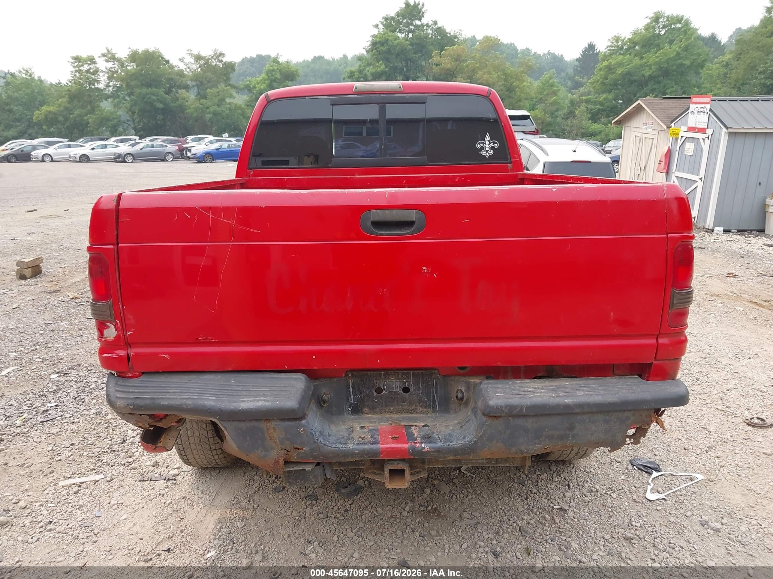 1998 Dodge Ram 1500 St Red vin: 1B7HF13Z3WJ170504