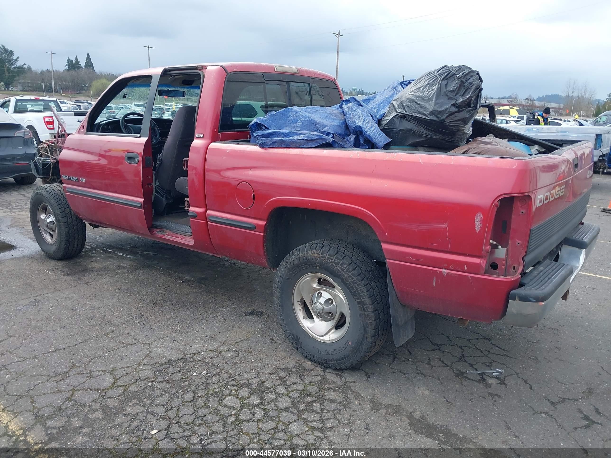 1998 Dodge Ram 1500 St Red vin: 1B7HF13Z4WJ240575