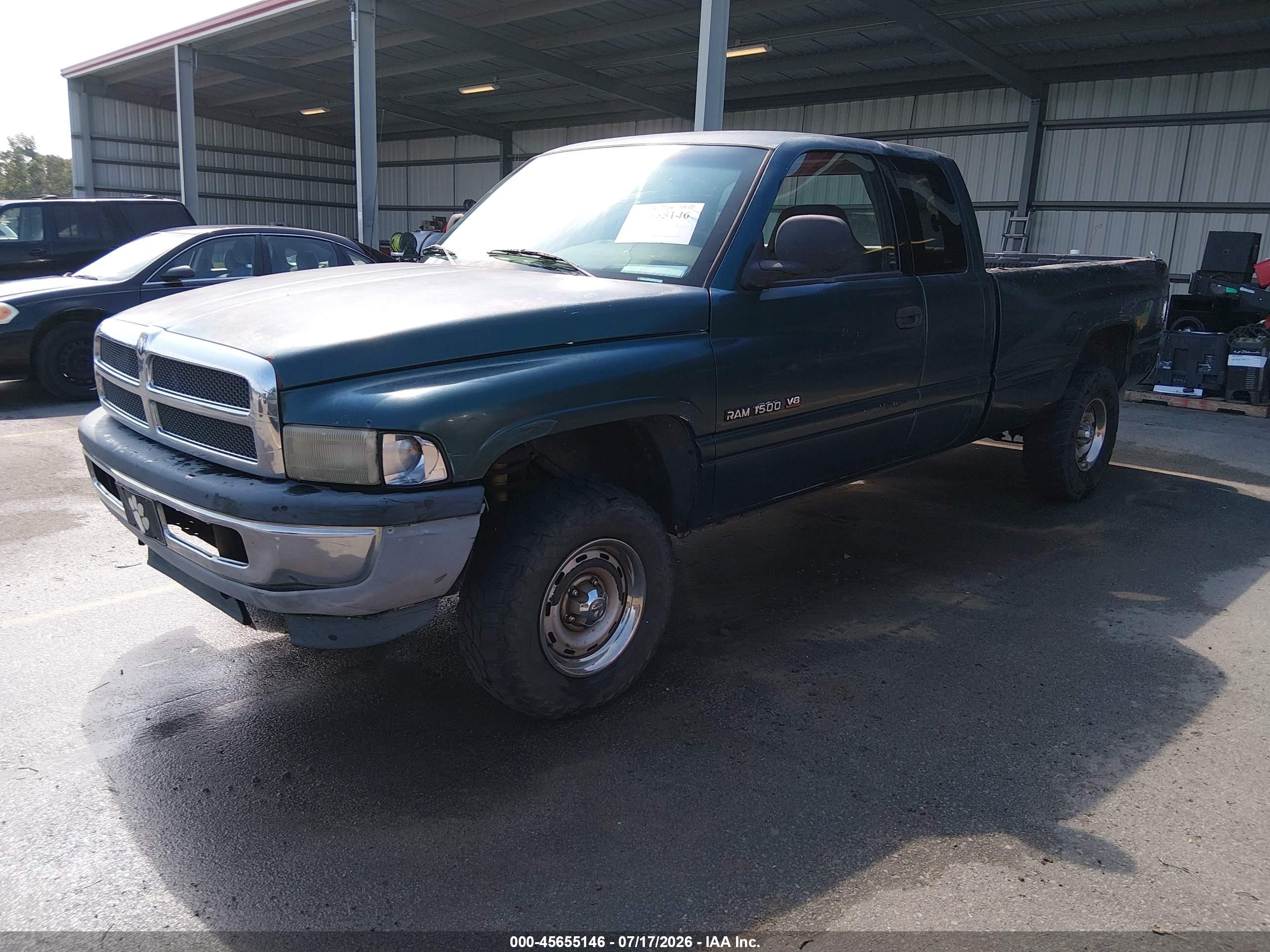 2001 Dodge Ram 1500 St Green vin: 1B7HF13Z61J192635