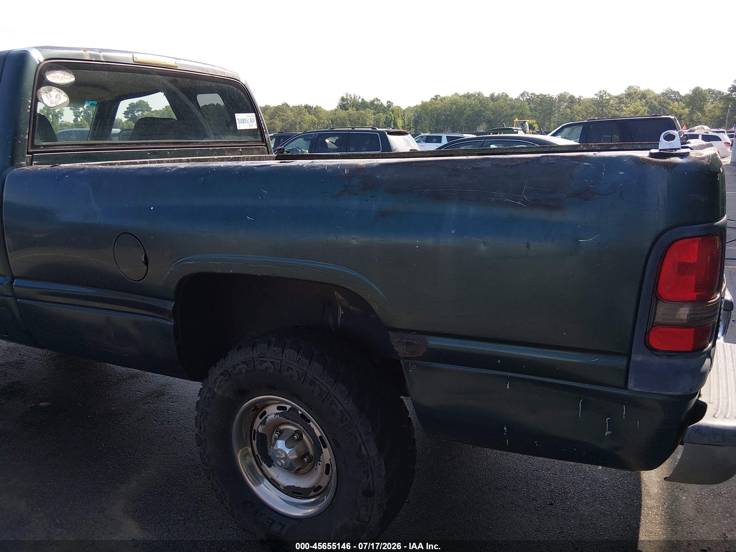 2001 Dodge Ram 1500 St Green vin: 1B7HF13Z61J192635