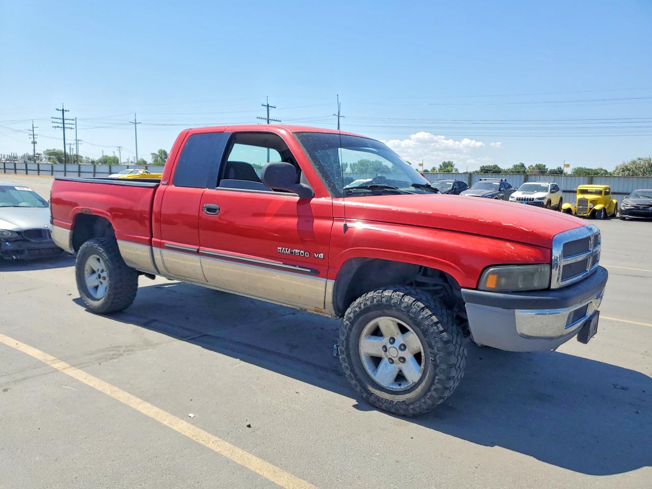 2001 Dodge Ram 1500 Red vin: 1B7HF13Z71J580893