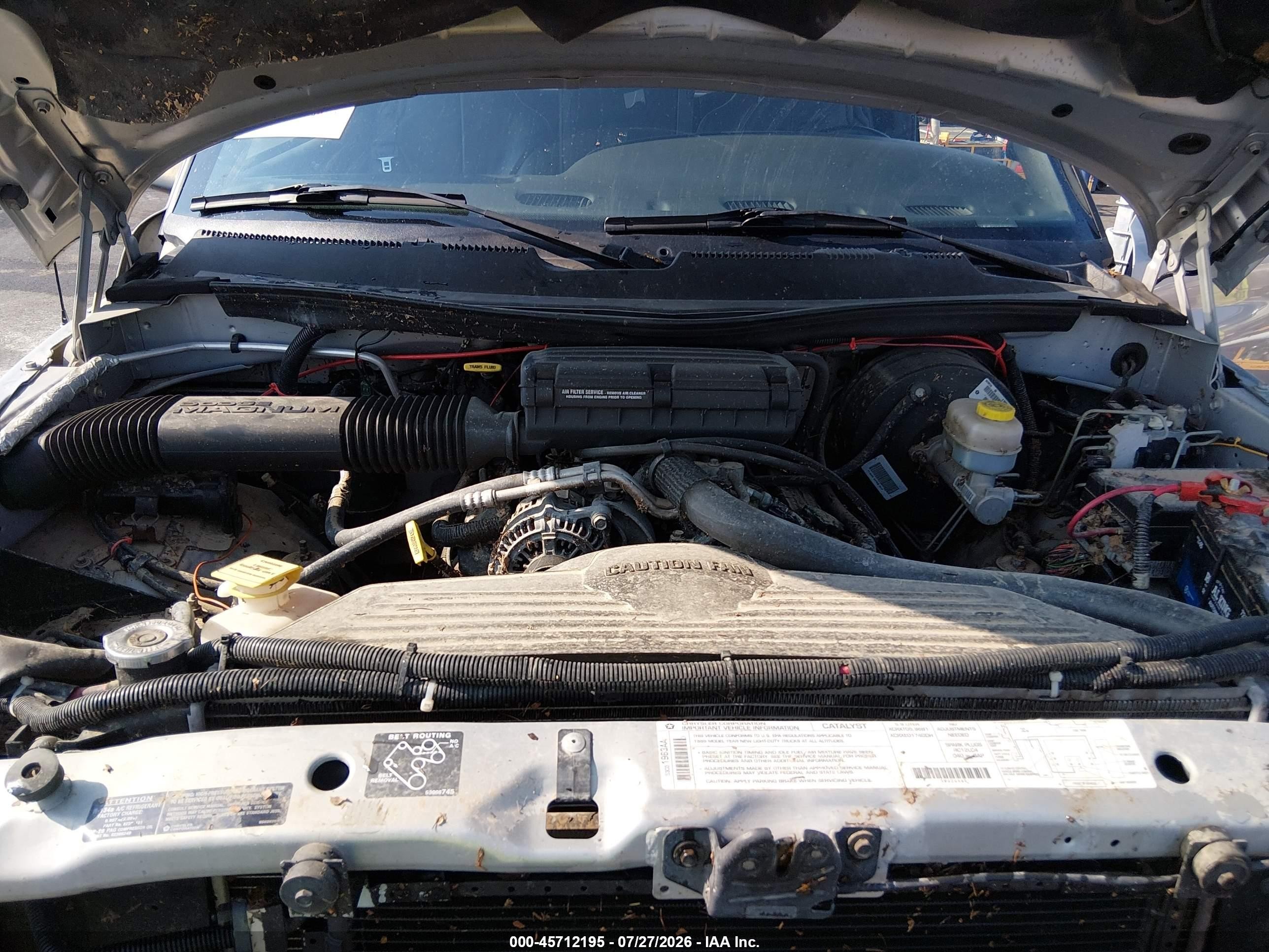 1999 Dodge Ram 1500 St Silver vin: 1B7HF13Z7XJ594253