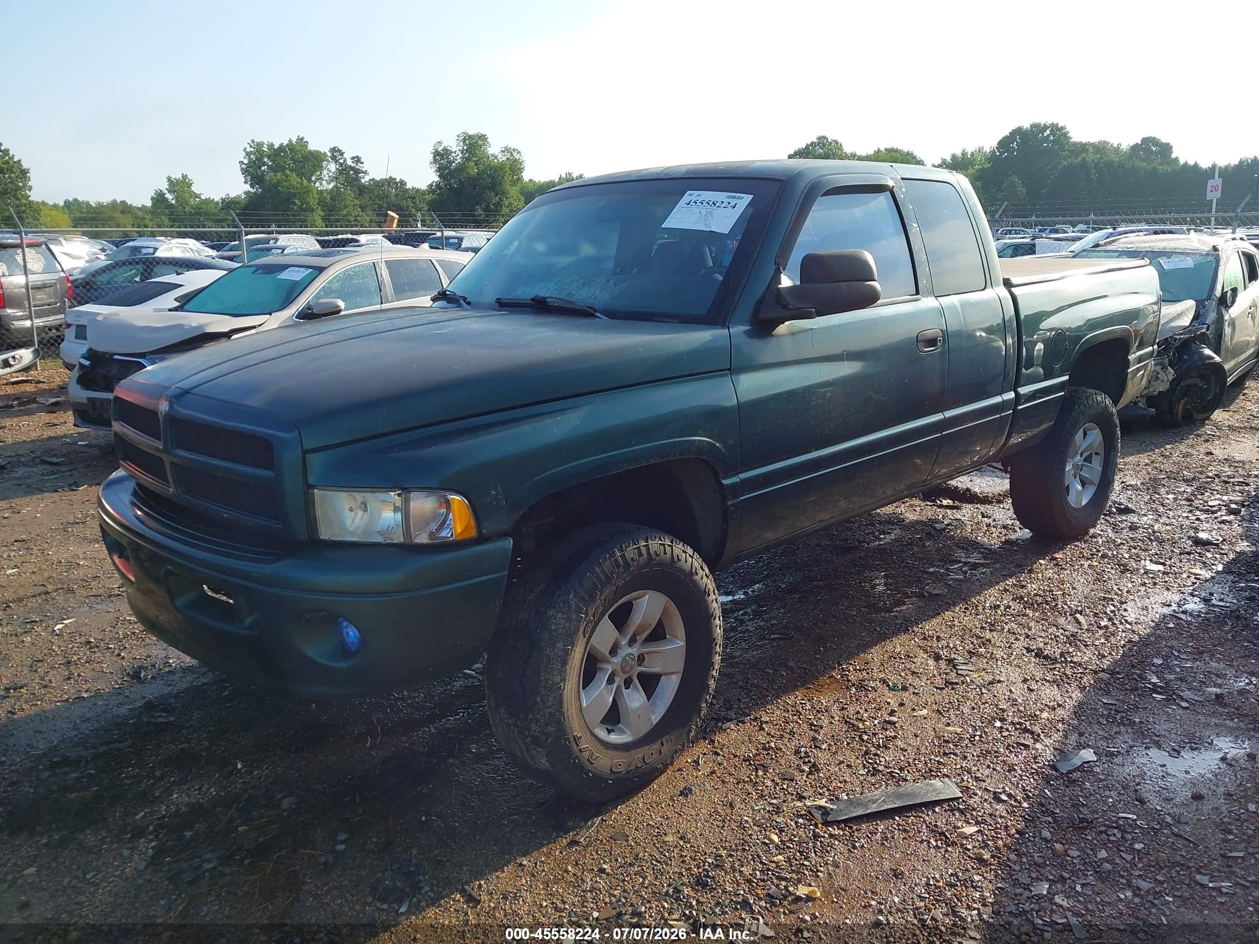 2000 Dodge Ram 1500 St Green vin: 1B7HF13Z7YJ111183