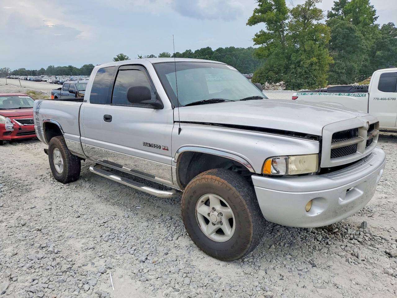 2001 Dodge Ram 1500 Silver vin: 1B7HF13Z81J524848