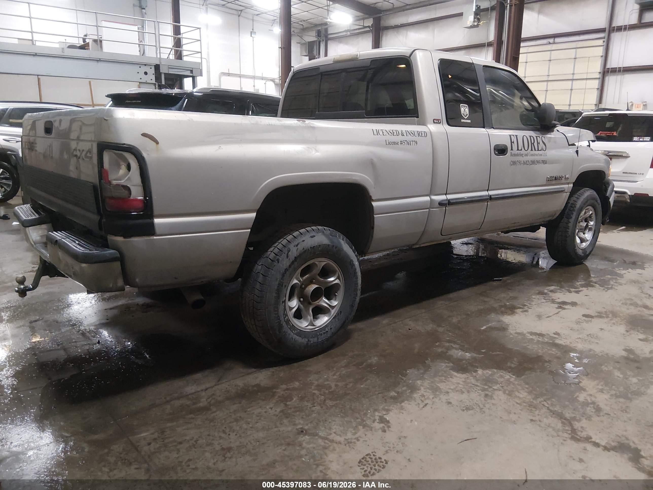 2001 Dodge Ram 1500 St Gray vin: 1B7HF13ZX1J290437