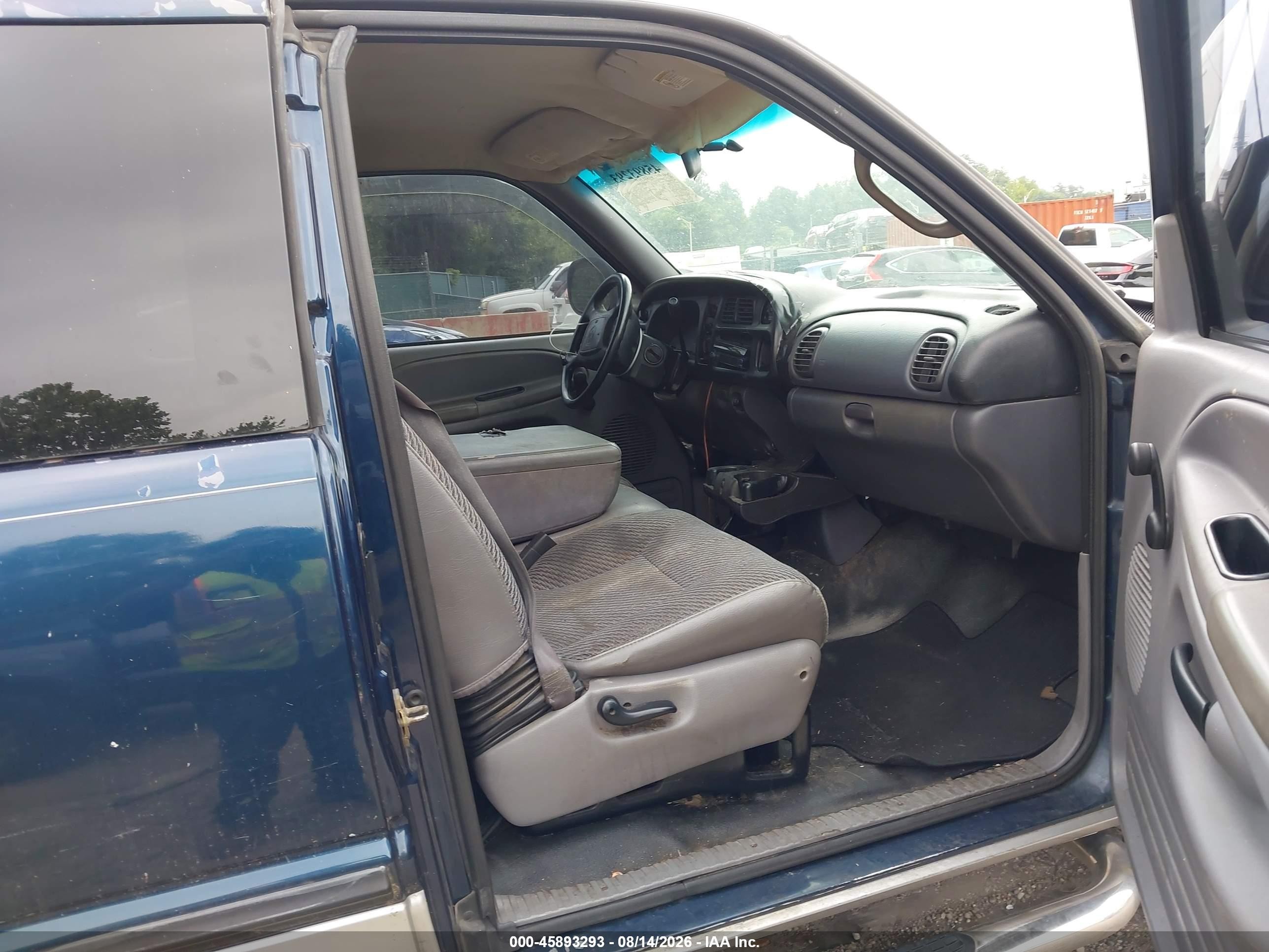 2001 Dodge Ram 1500 St Blue vin: 1B7HF13ZX1J580323