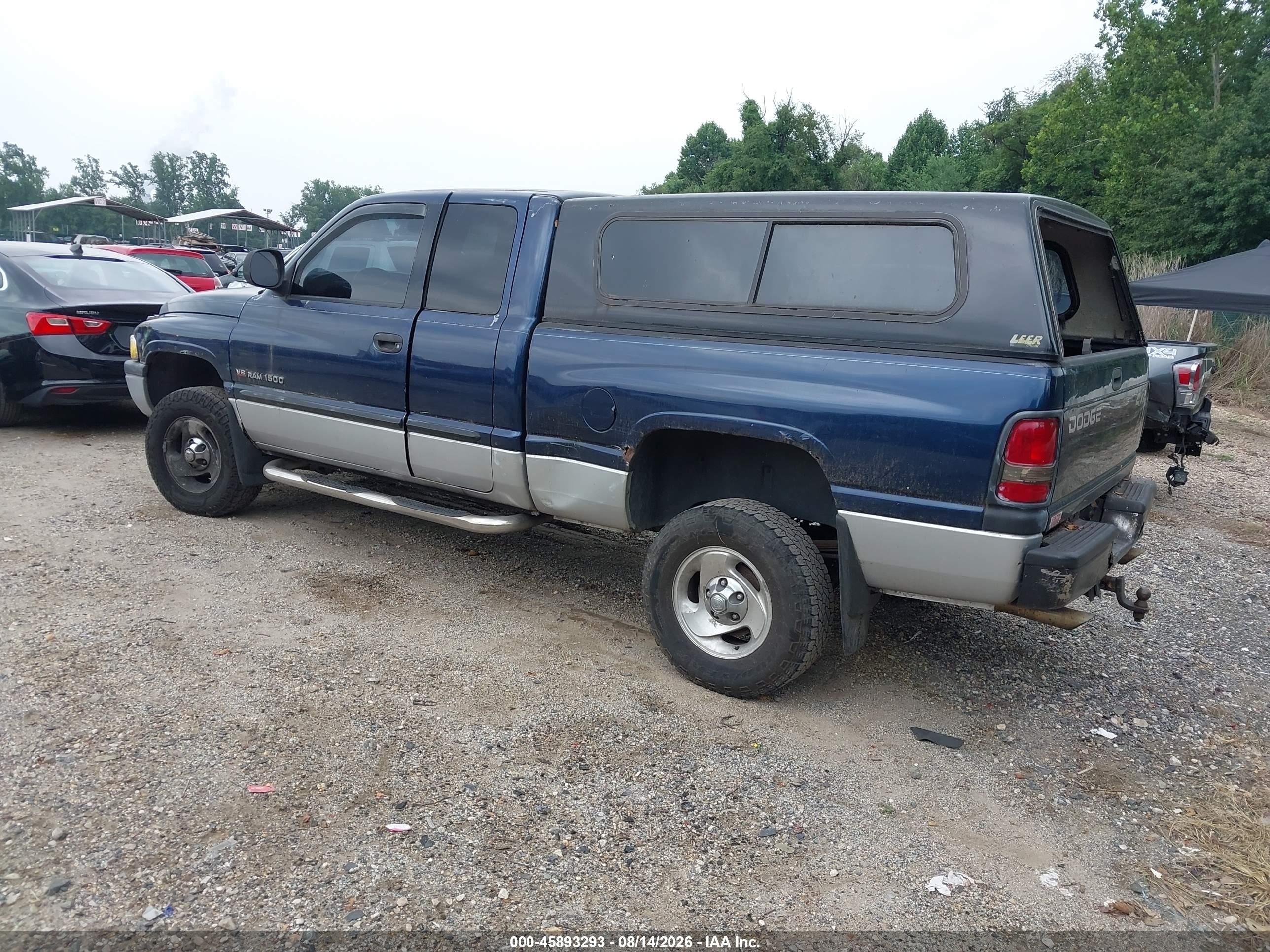2001 Dodge Ram 1500 St Blue vin: 1B7HF13ZX1J580323
