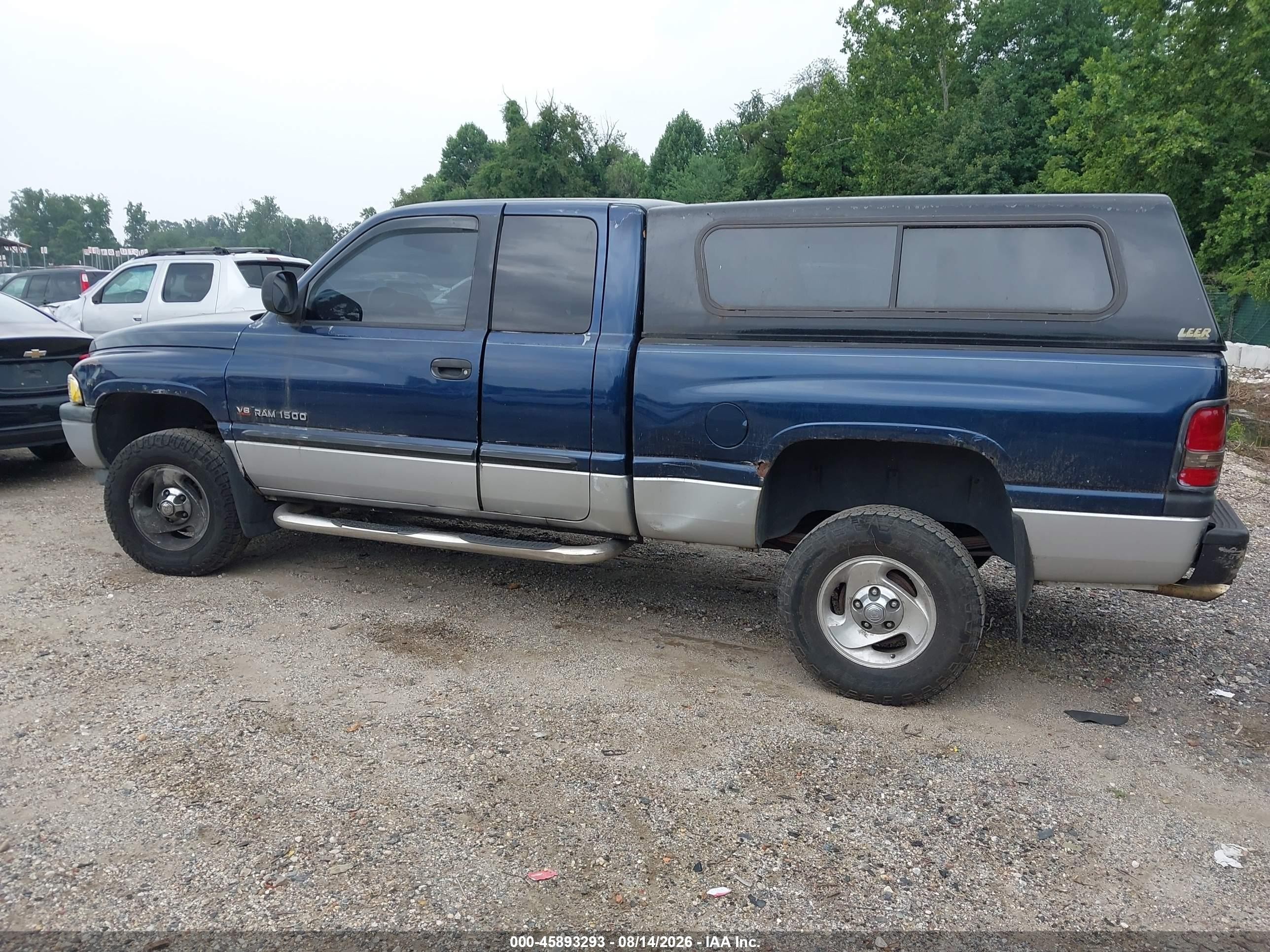 2001 Dodge Ram 1500 St Blue vin: 1B7HF13ZX1J580323